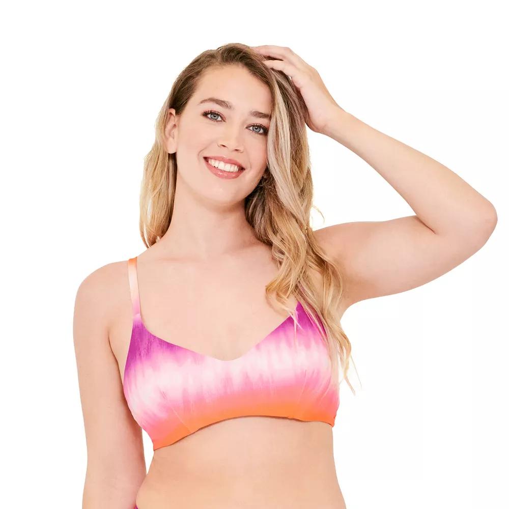 Women's Freshwater Sunrise Tie Dye Underwire Bralette Bikini Top, Size: XL, Sunrisa Tie Dye Product Image