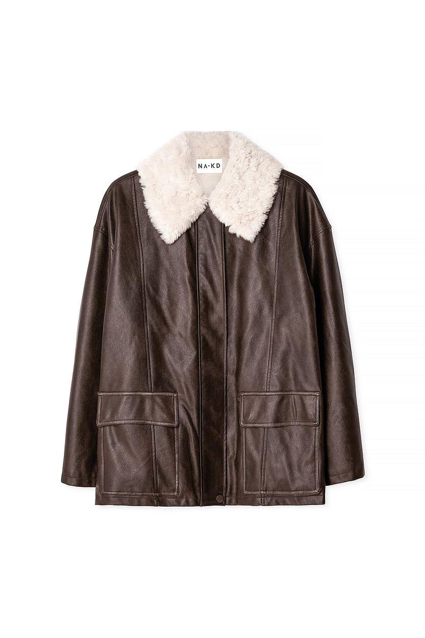 Washed Out Pu Bonded Jacket Product Image