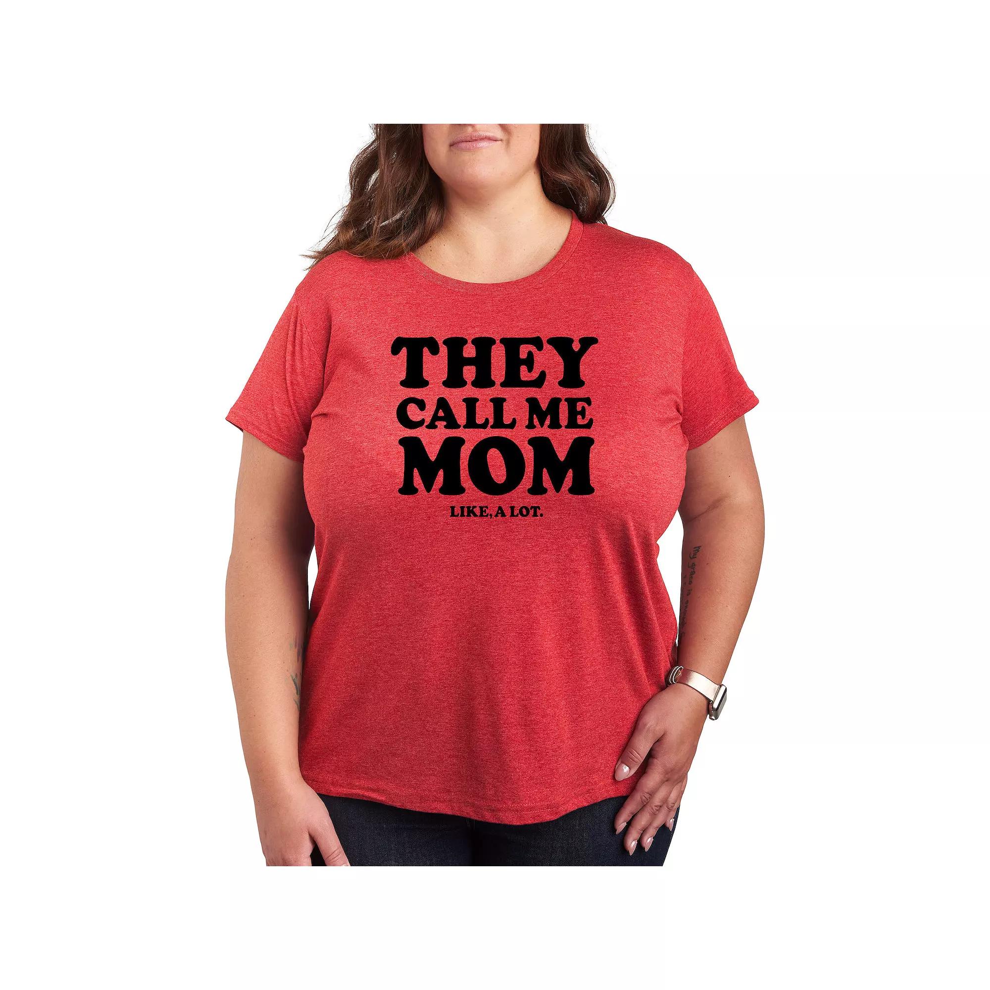Plus Call Me Mom A Lot Graphic Tee, Women's,  Product Image