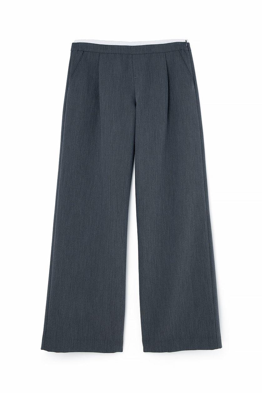 Elastic Cotton Detailed Suit Pants Product Image