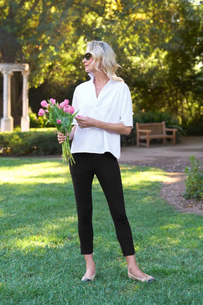 Patty Popover Short-Sleeve Henley Product Image