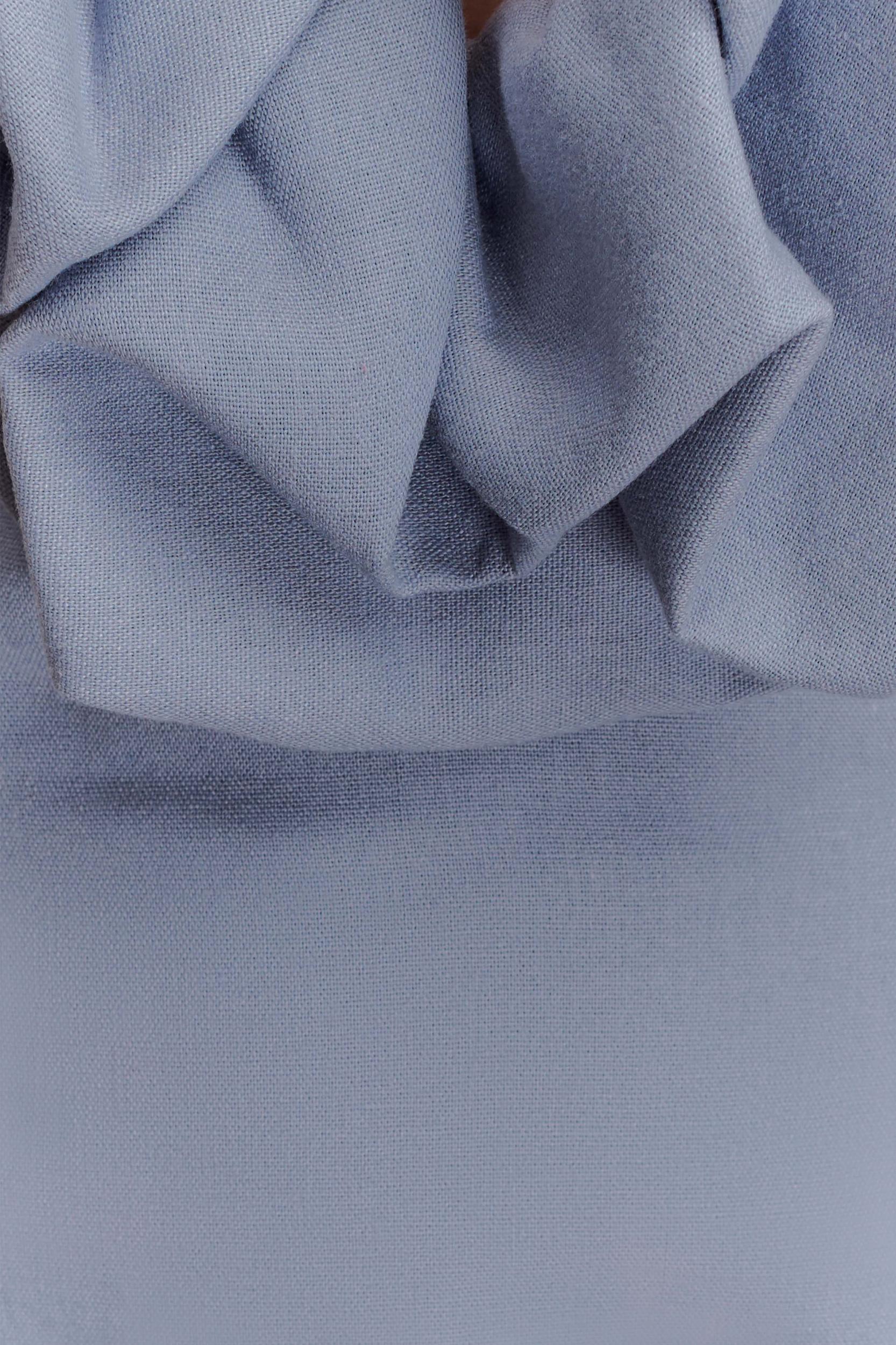 Carolyn Linen Bubble Maxi Dress - Misty Blue Product Image