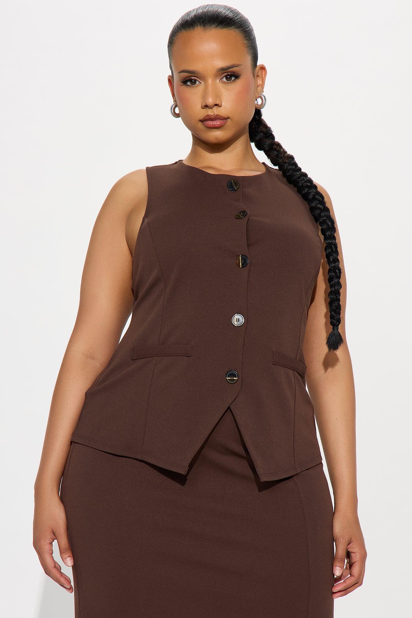 Office Ready Maxi Dress - Brown Product Image