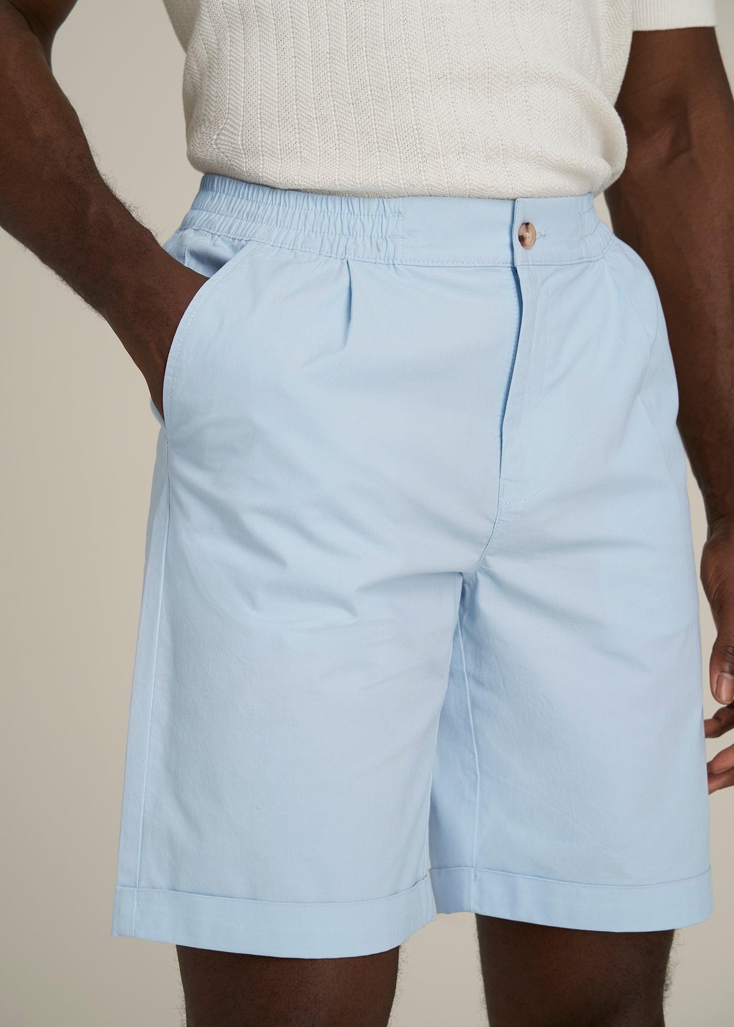 Bermuda Shorts for Tall Men in Ice Blue Male Product Image
