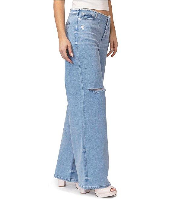Stevie Jeans Mid Rise Straight Leg Jeans Product Image