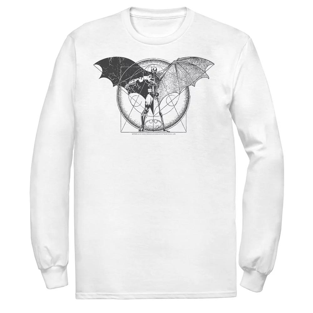 Men's DC Comics Batman Half Skeleton Sketched Poster Tee,  Product Image