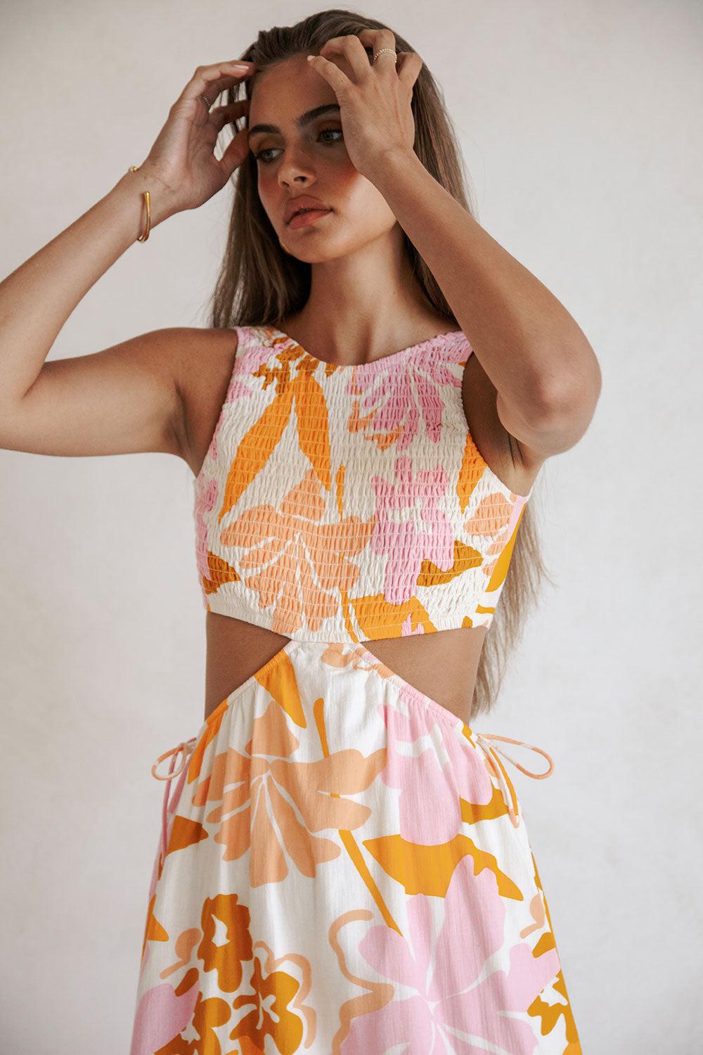 Astley Dress - Hibiscus Product Image