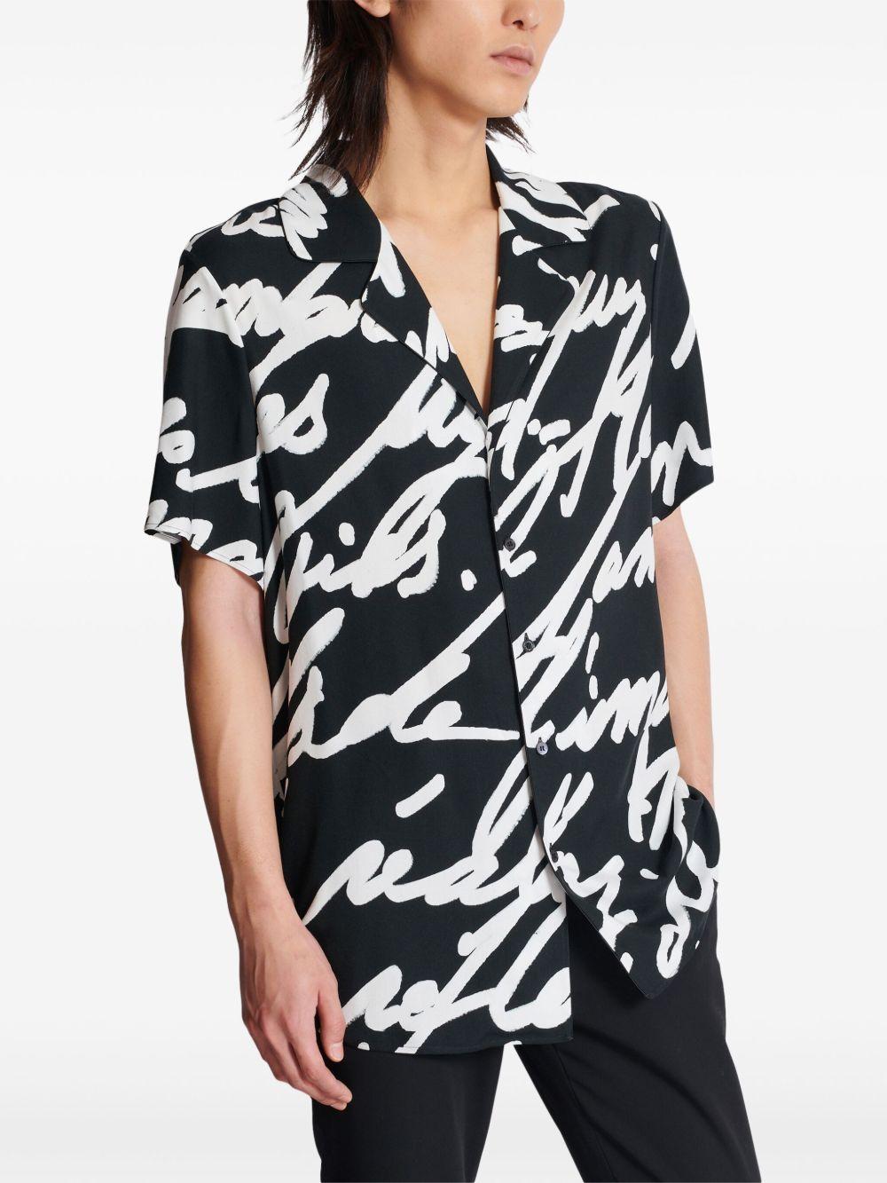 slogan-print shirt Product Image