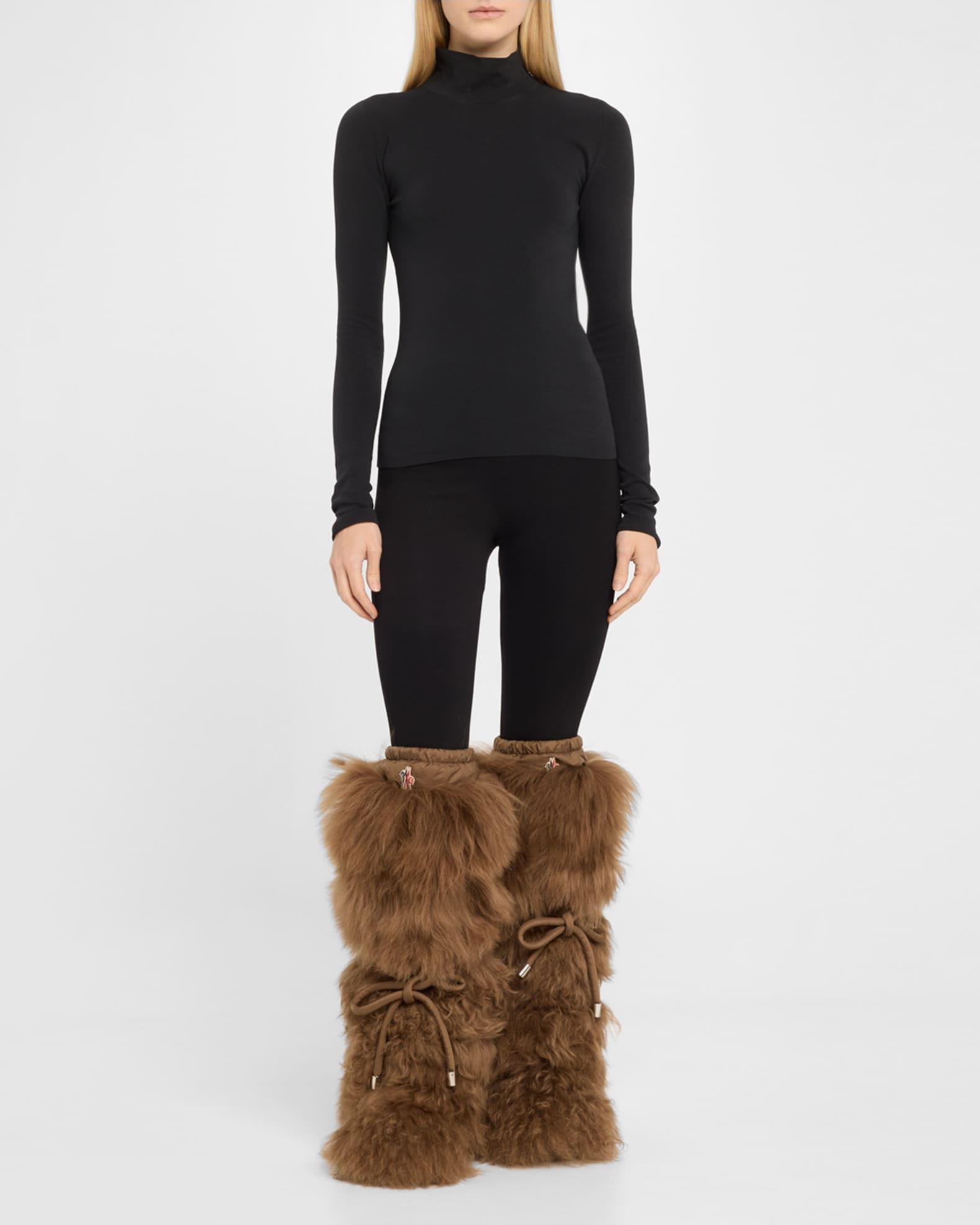 Gaia Shaggy Shearling Tall Snow Boots Product Image