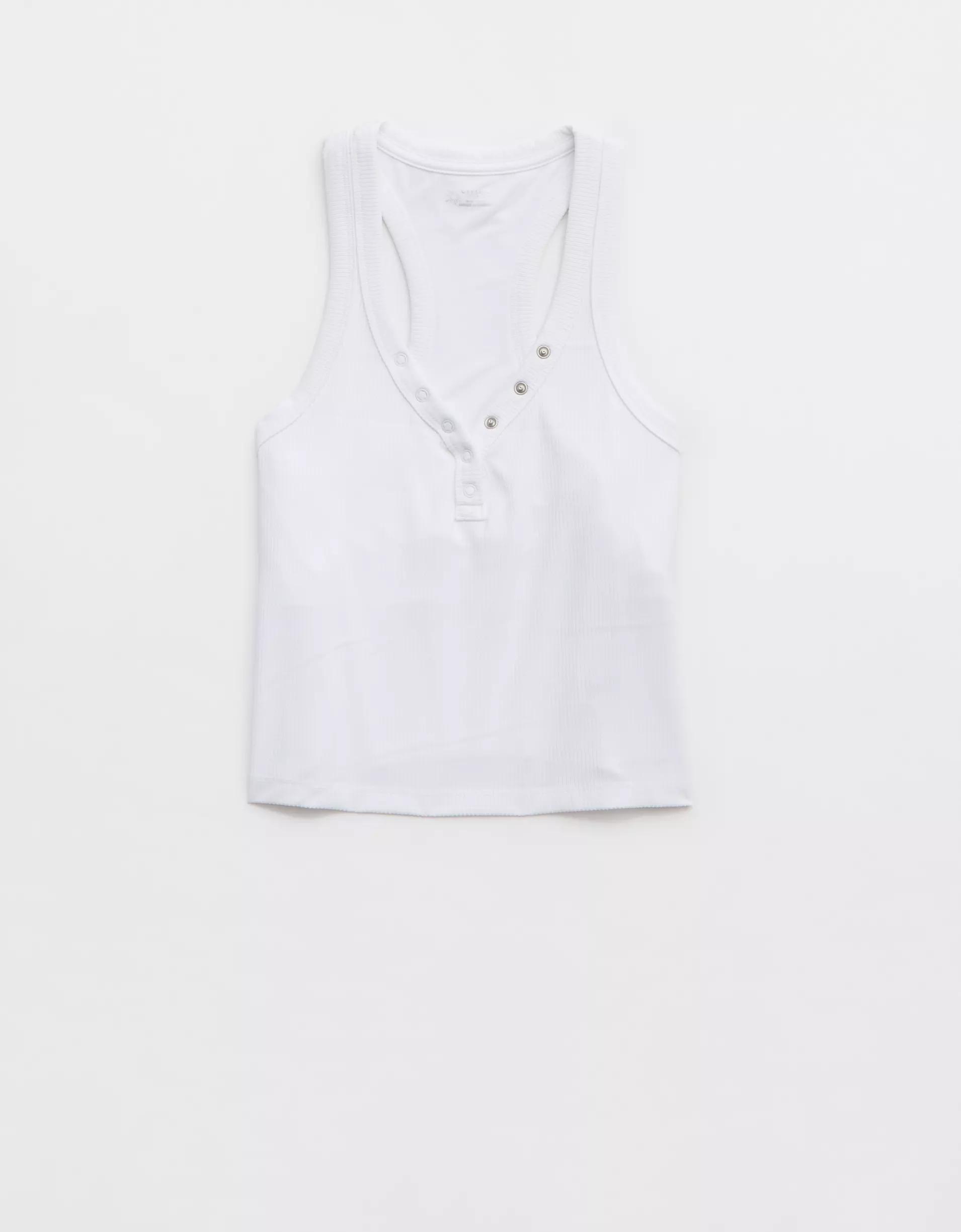 OFFLINE By Aerie Thumbs Up Heavyweight Henley Tank Top Product Image