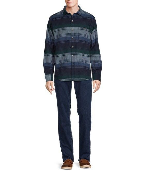 Tommy Bahama Sombra Yarn-Dyed-Stripe Long Sleeve Woven Shirt Product Image