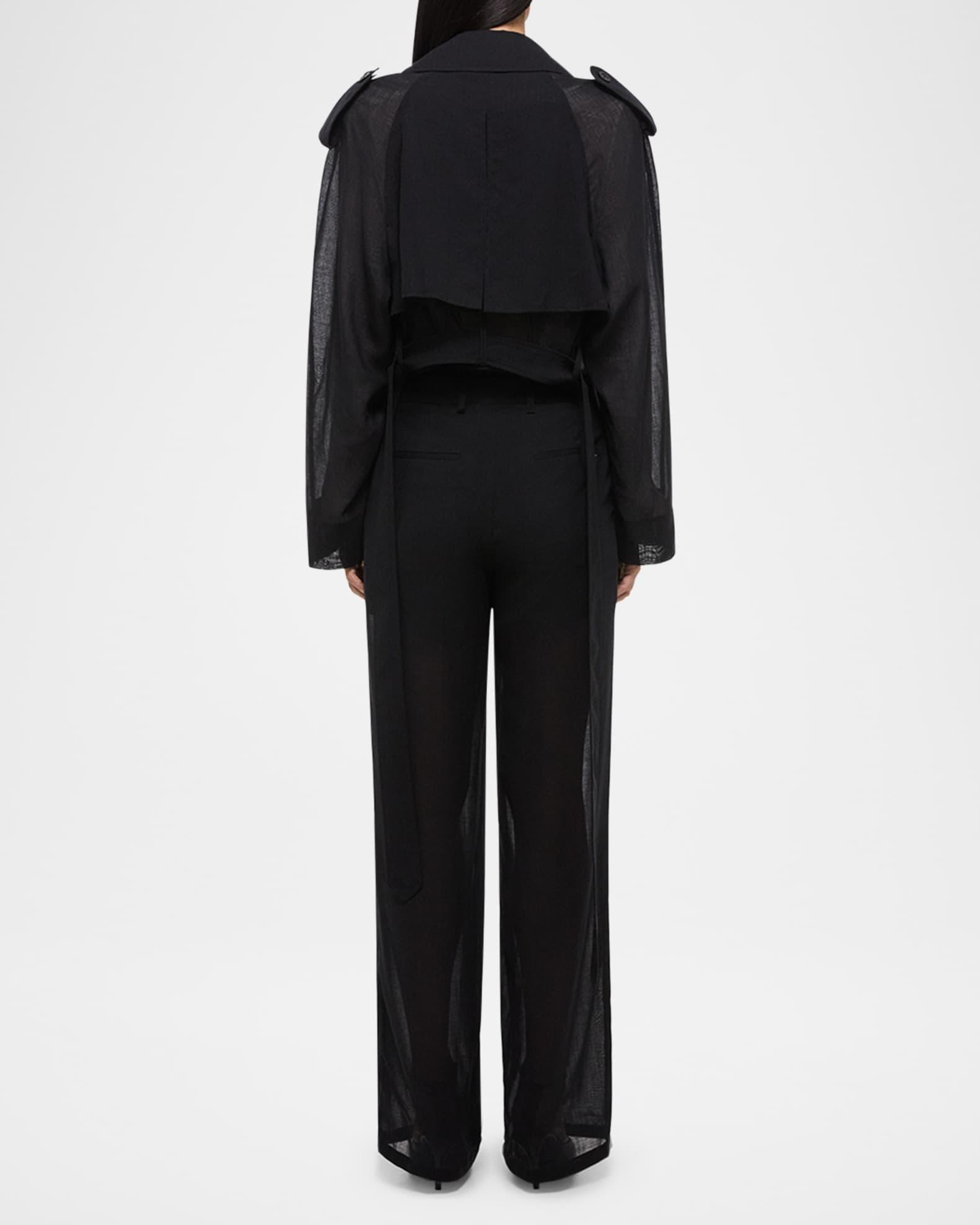 Short Cocoon Trench Coat Product Image