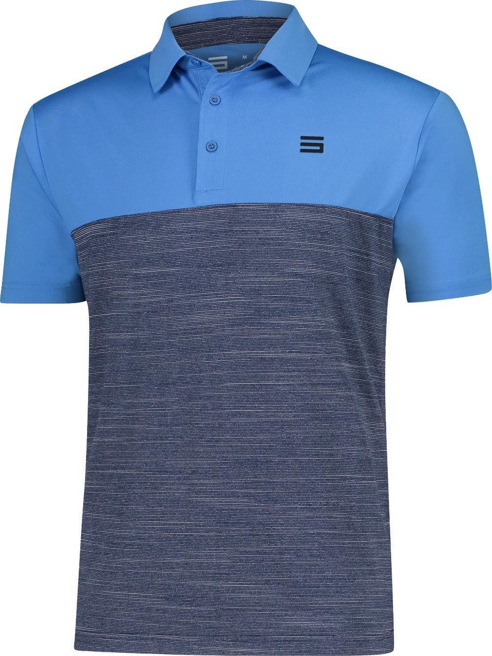 Three Sixty Six Men's Heathered Two-Tone Golf Polo Male Product Image
