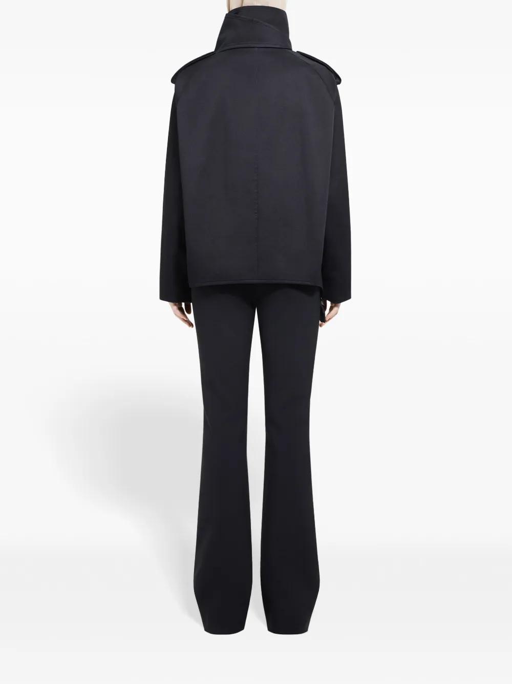 short oblique trench coat Product Image