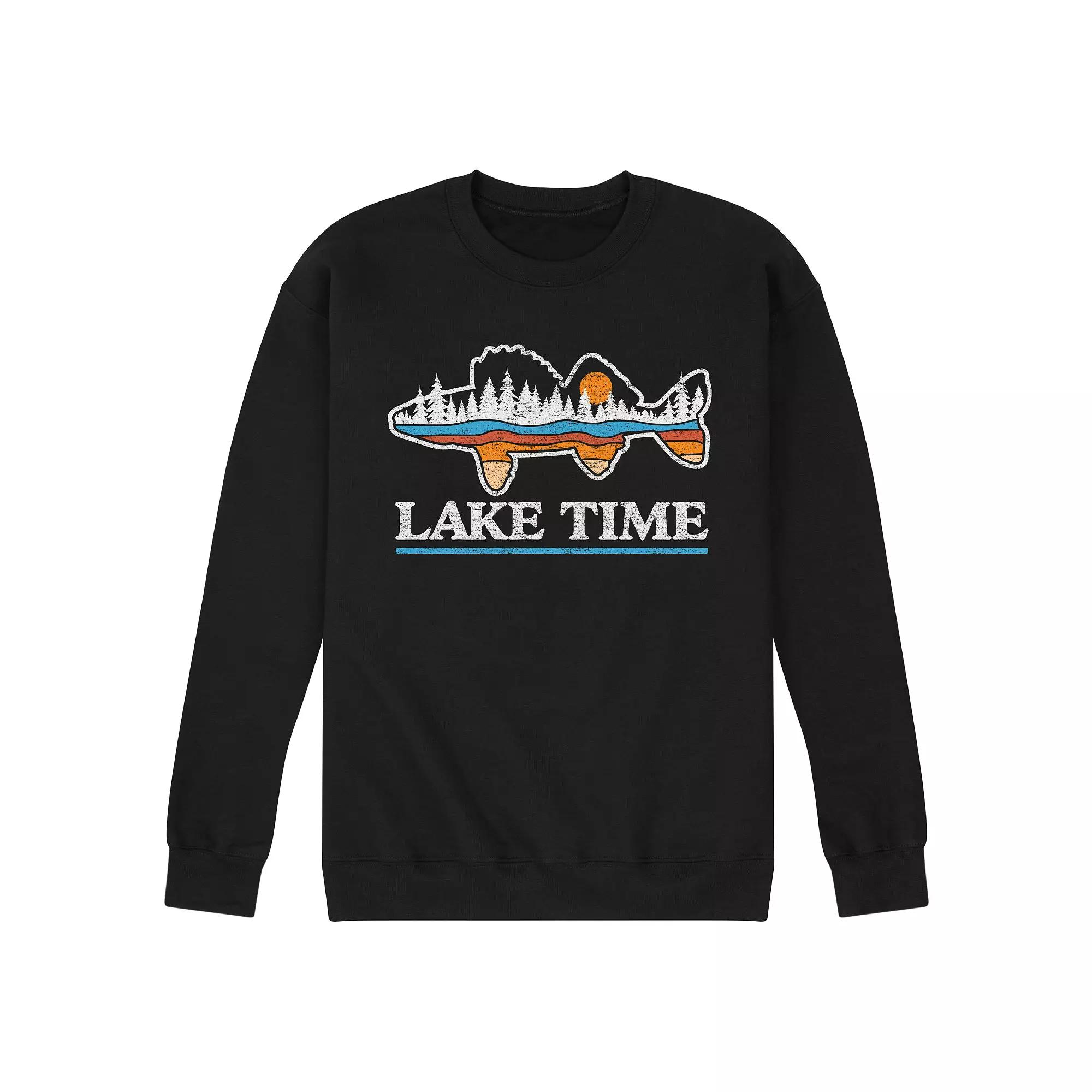 Men's Lake Time Graphic Sweatshirt,  Product Image