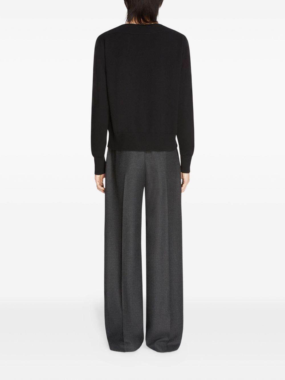 wool straight-leg trousers Product Image