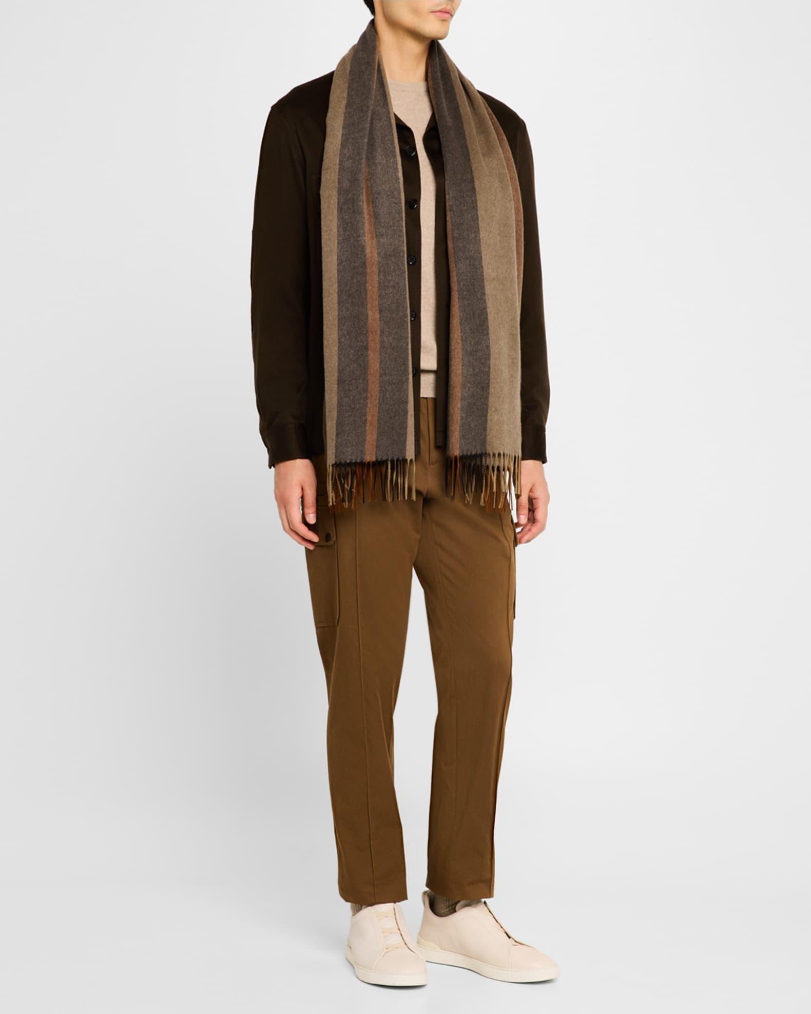 Men's Silk Multi-Stripe Scarf Product Image