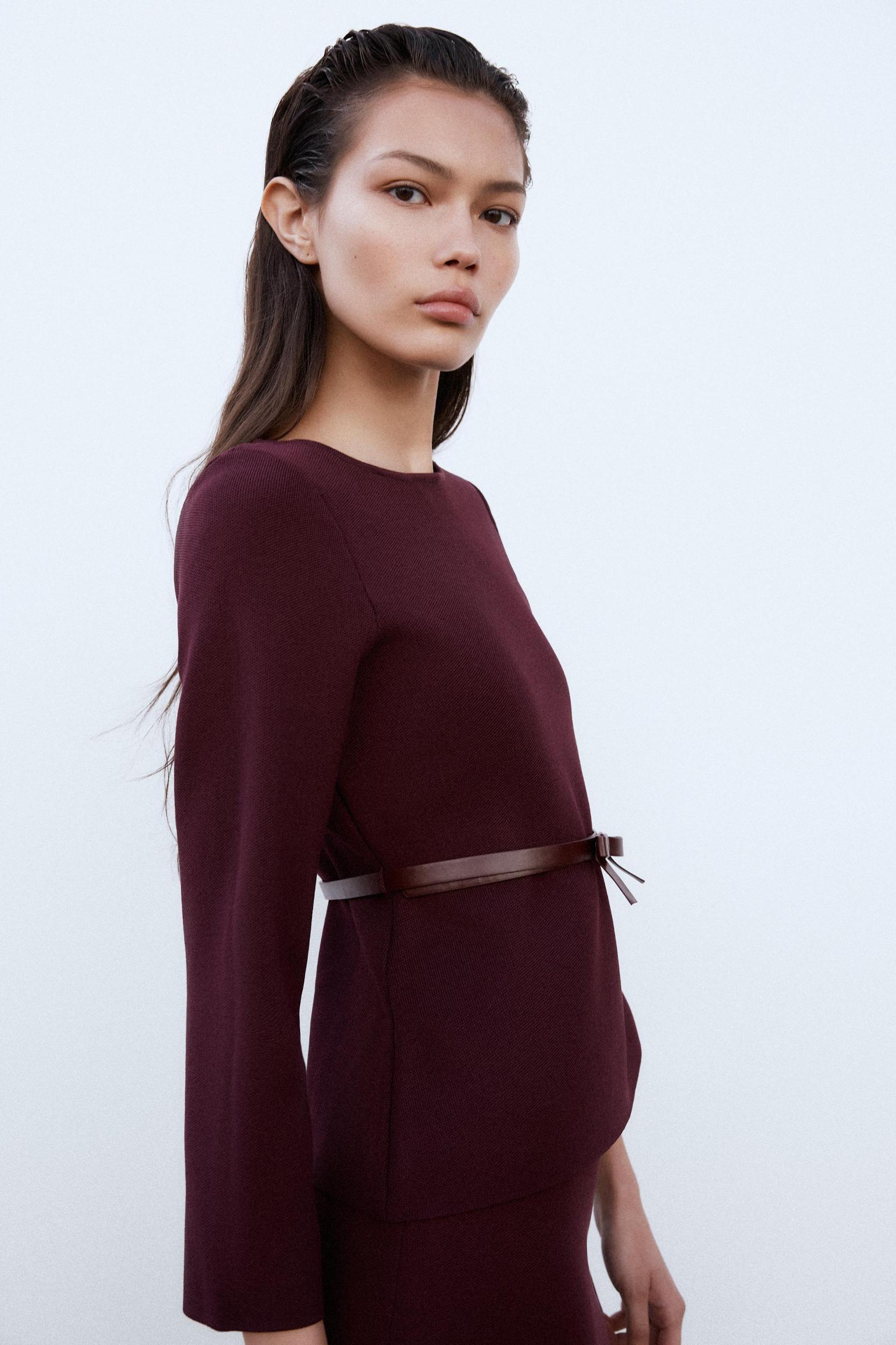 BELTED KNIT TOP Product Image