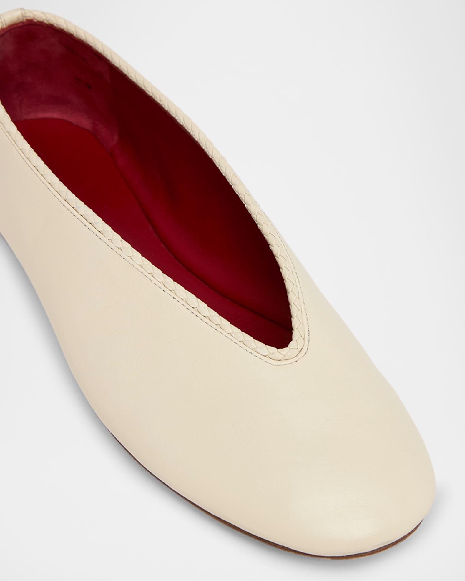 Lagoon Nappa Leather Ballerina Flats Product Image