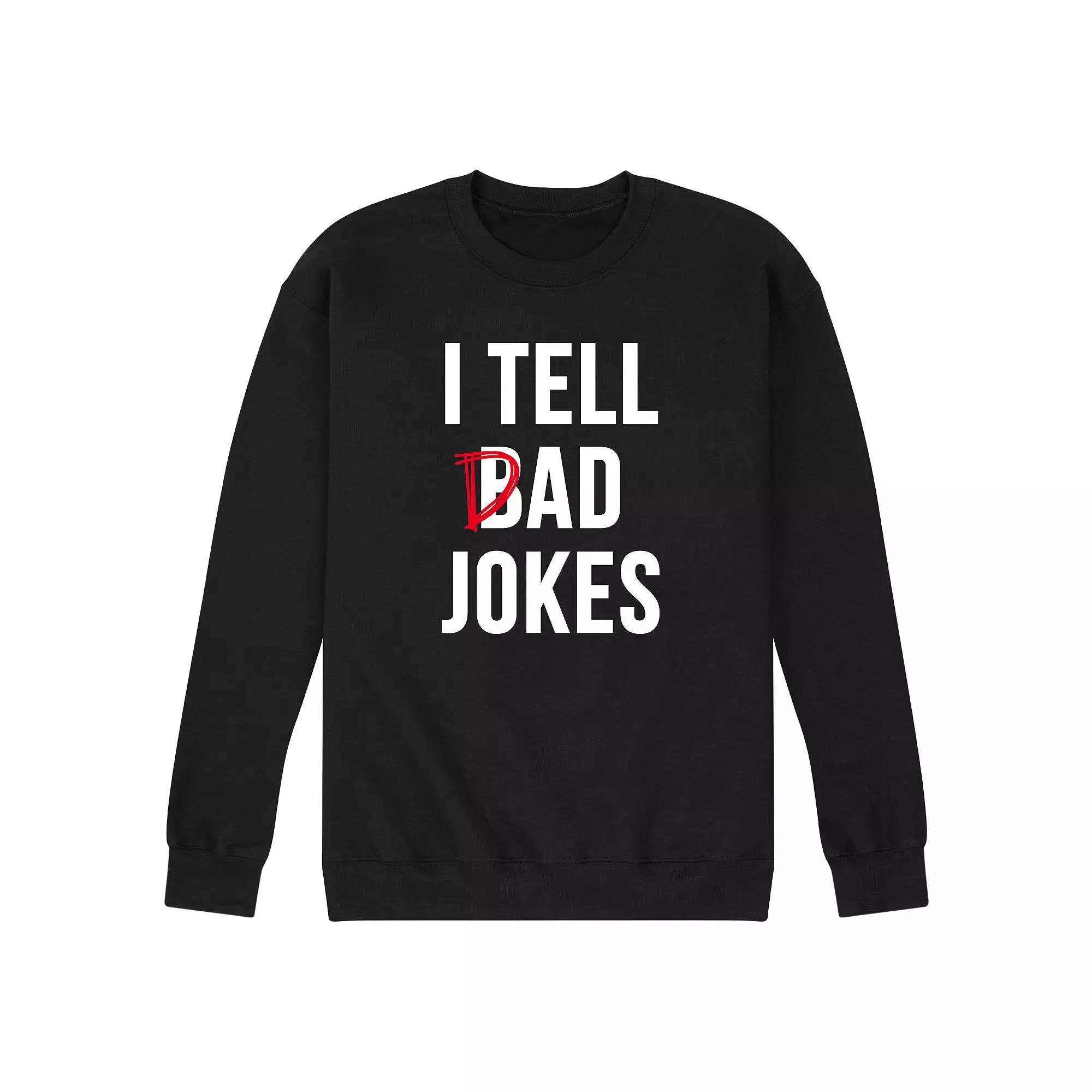 Men's I Tell Dad Jokes Graphic Sweatshirt,  Product Image