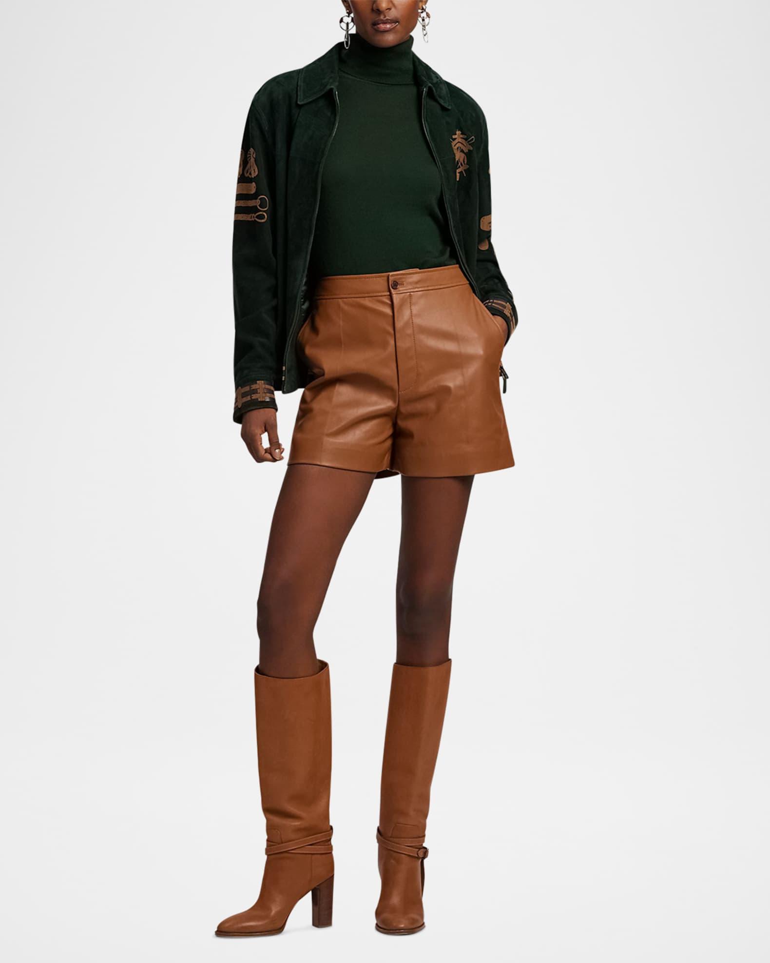 Josselyn Leather Shorts Product Image