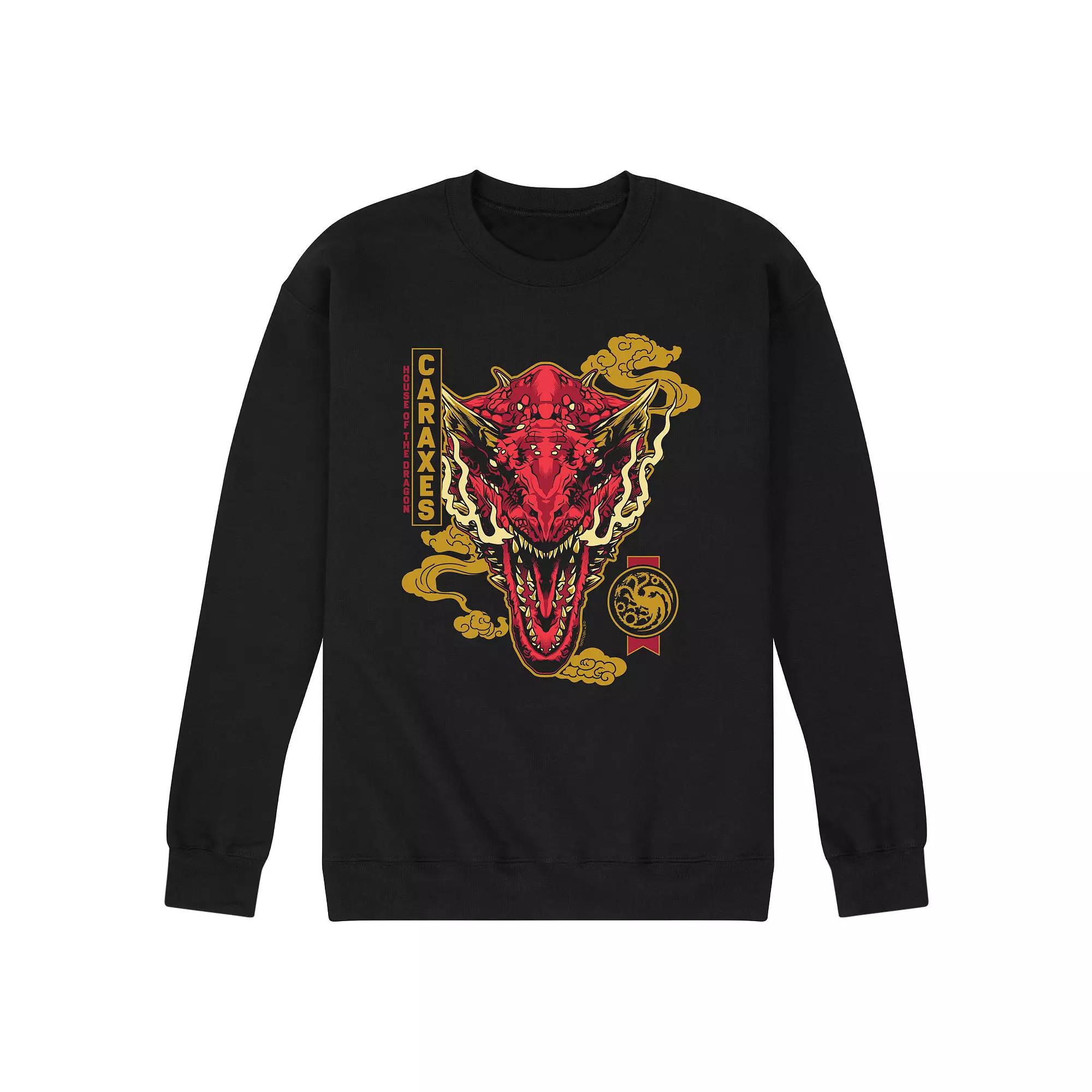 Men's House Of Dragon Caraxes Badge Fleece Sweatshirt,  Product Image
