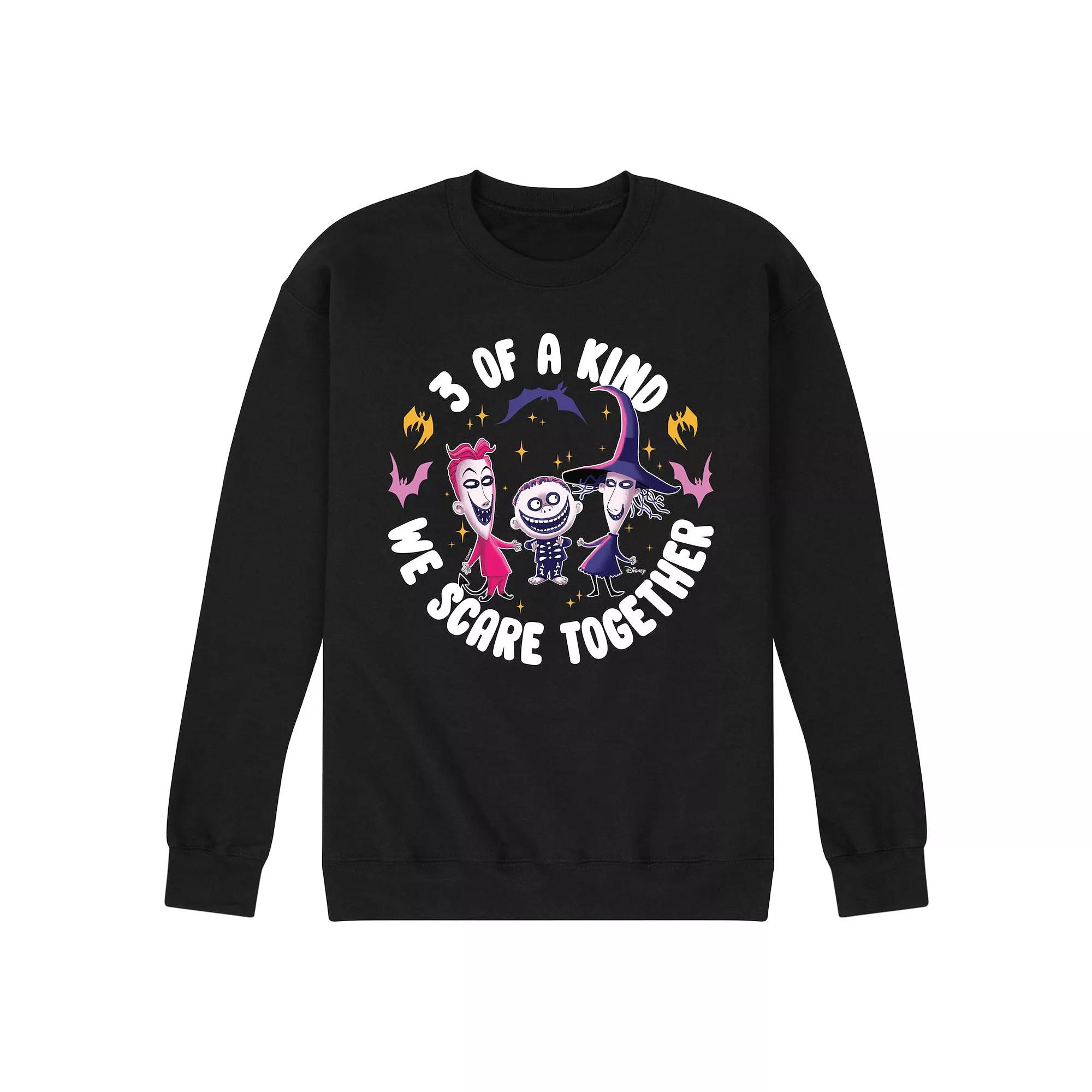 Disney's Nightmare Before Christmas Men's 3 Of A Kind Fleece Sweatshirt,  Product Image