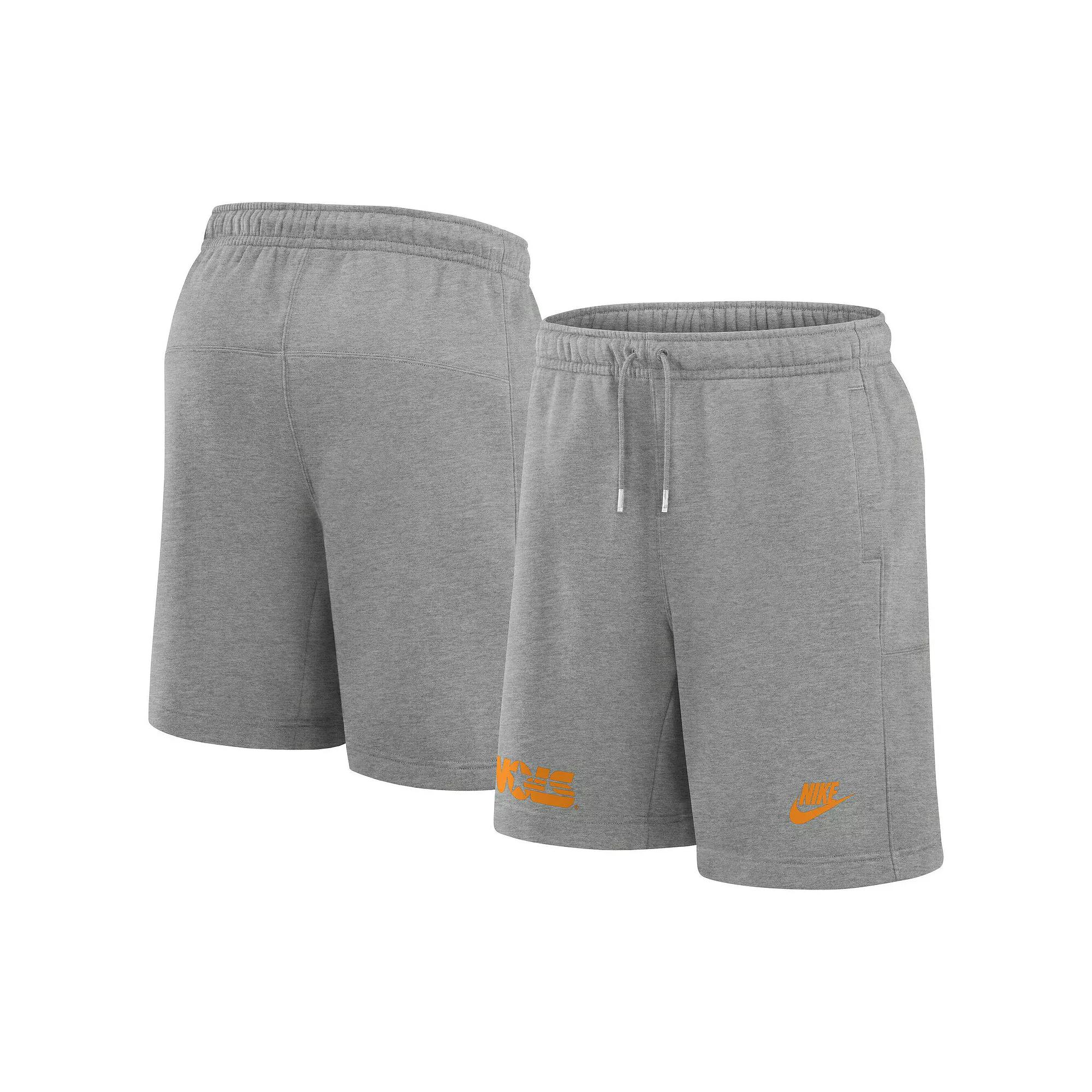 Men's Nike Heather Gray Tennessee Volunteers Legacy Fleece Essential Shorts, Size: Medium, Grey Product Image