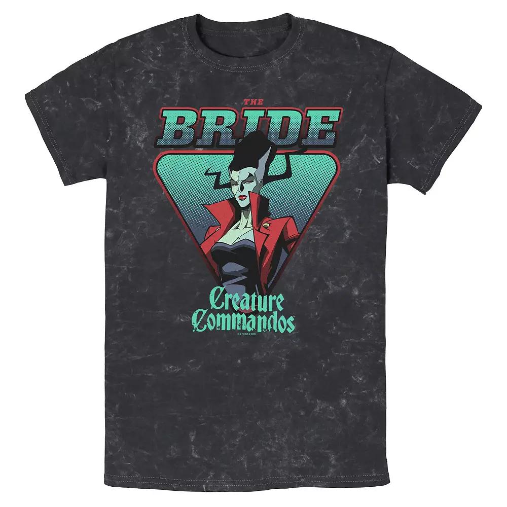 Men's Creature Commandos The Bride Poster Mineral Wash Graphic Tee,  Product Image