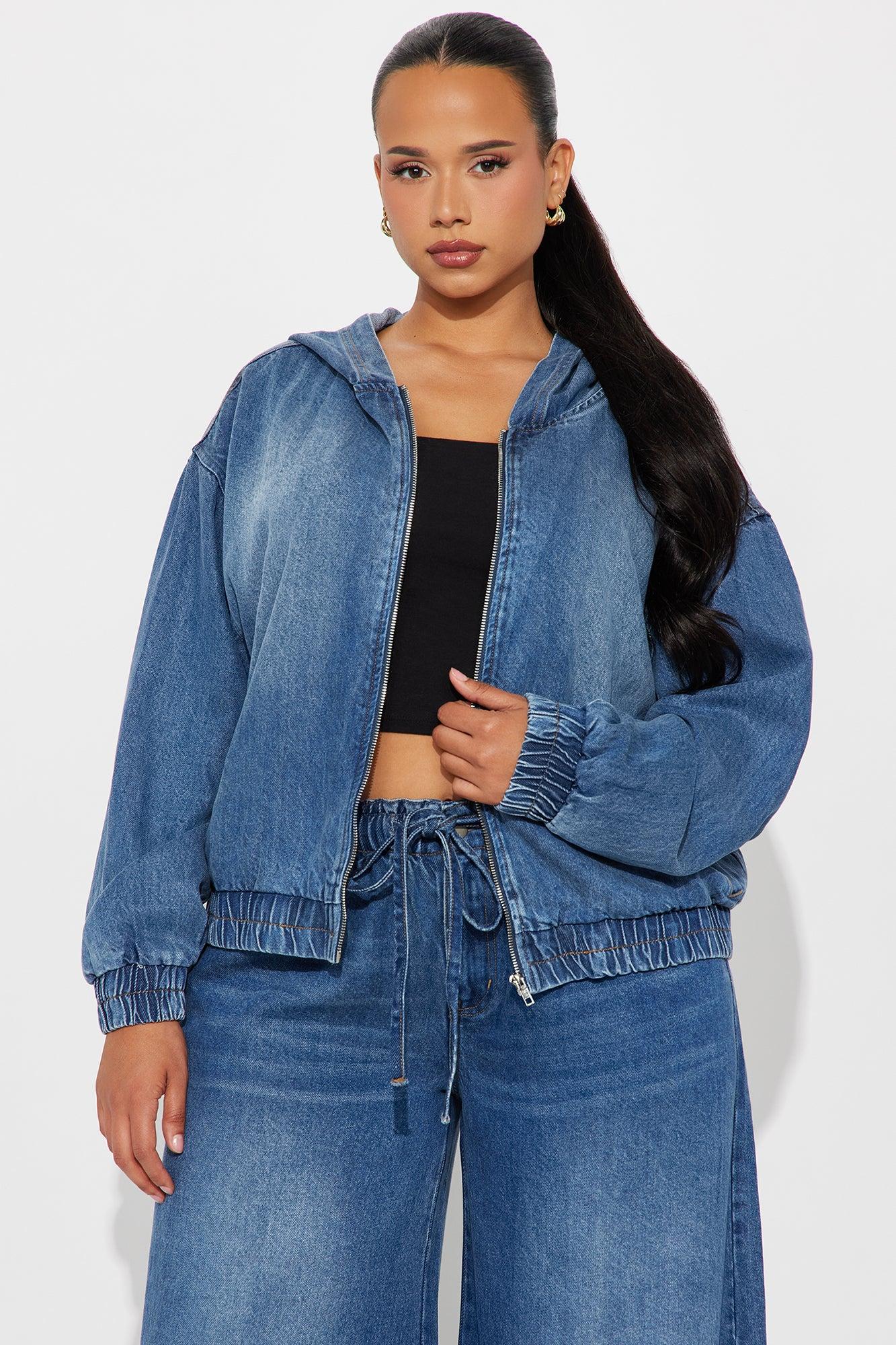 Brunswick Denim Bomber Jacket - Dark Wash Product Image