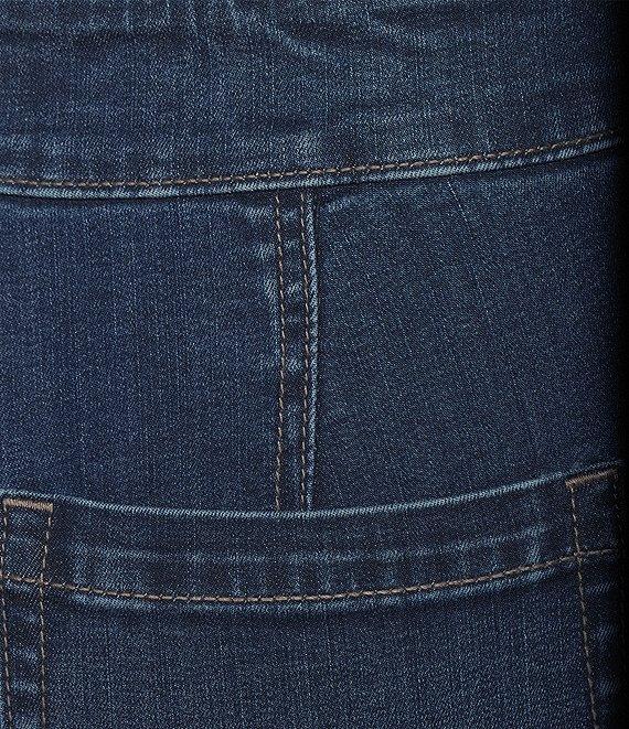 Westbound Plus High Rise Straight Leg Pull-On Denim Pants Product Image