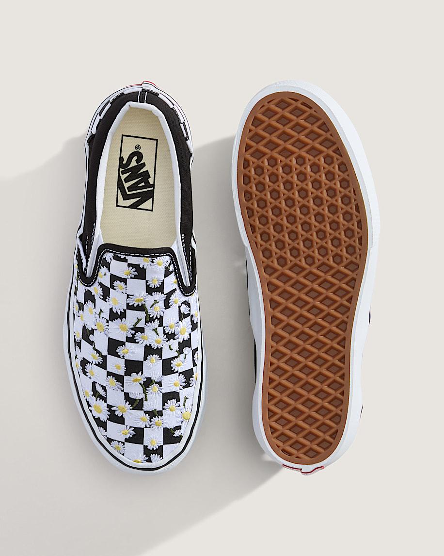 Classic Slip-On Platform Checkerboard Shoe in Checkerboard Black / White| Vans US Product Image