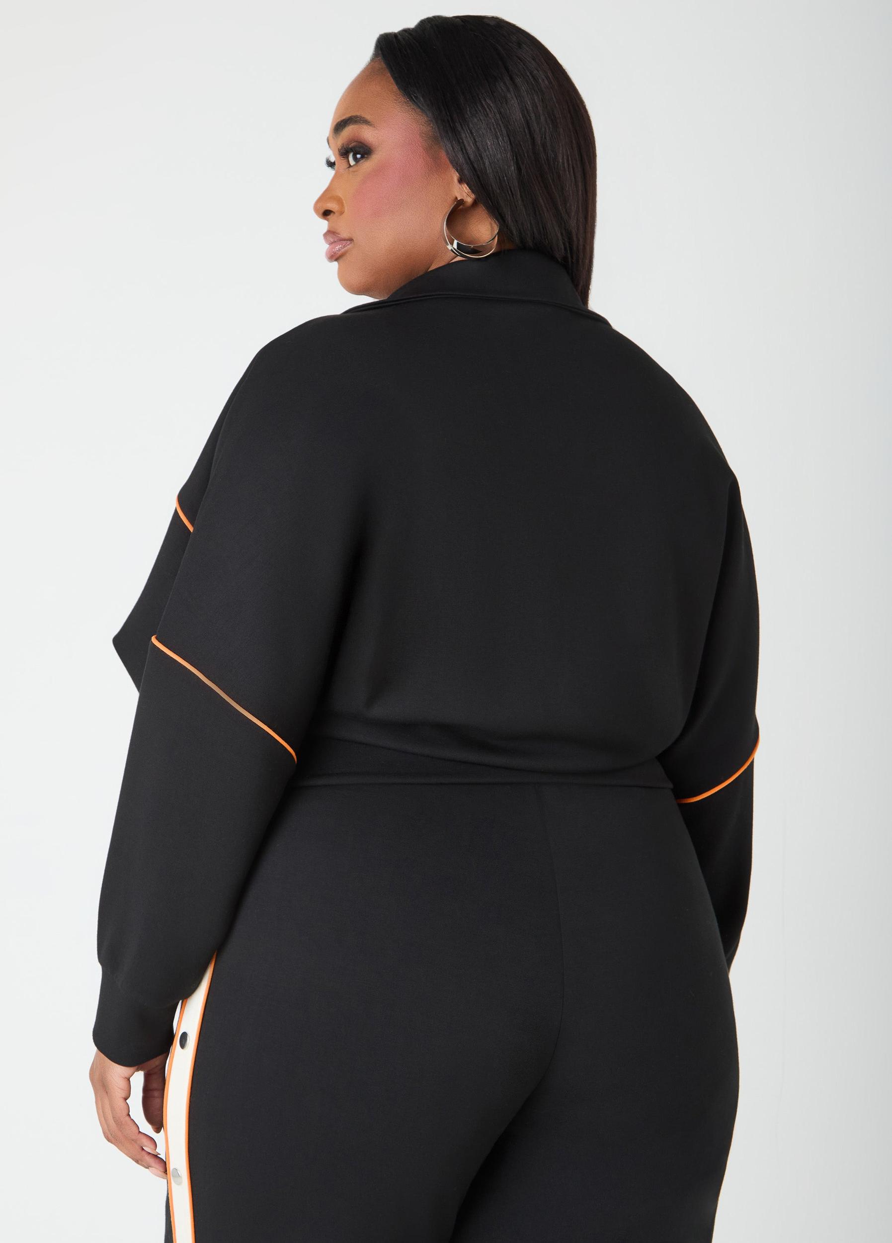 Piped Jersey Track Jacket Product Image
