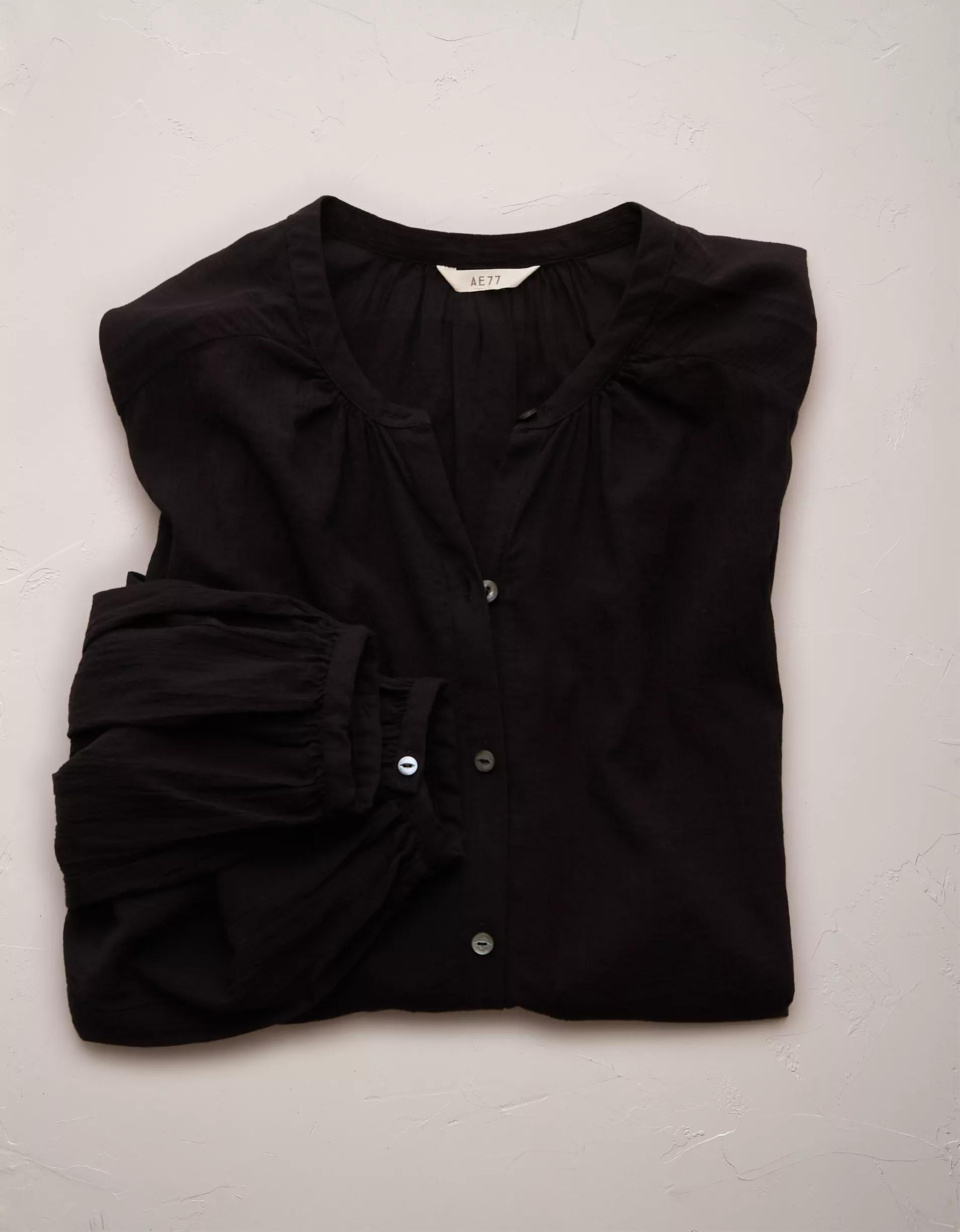 AE77 Premium Voile Blouse Product Image