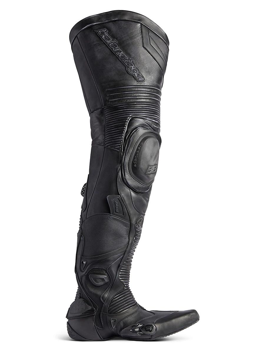 Mens Biker Over-the-Knee Boots Product Image