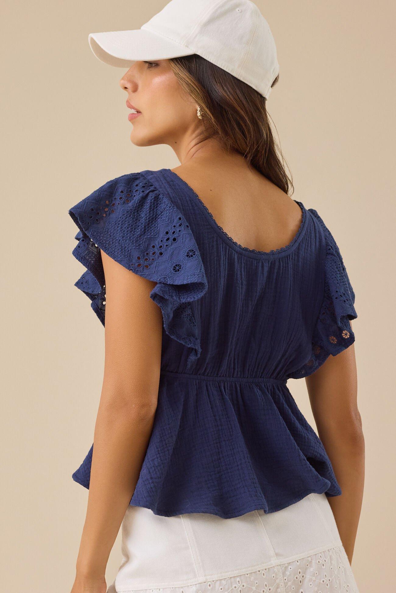 Bellamy Gauze Babydoll Top Product Image