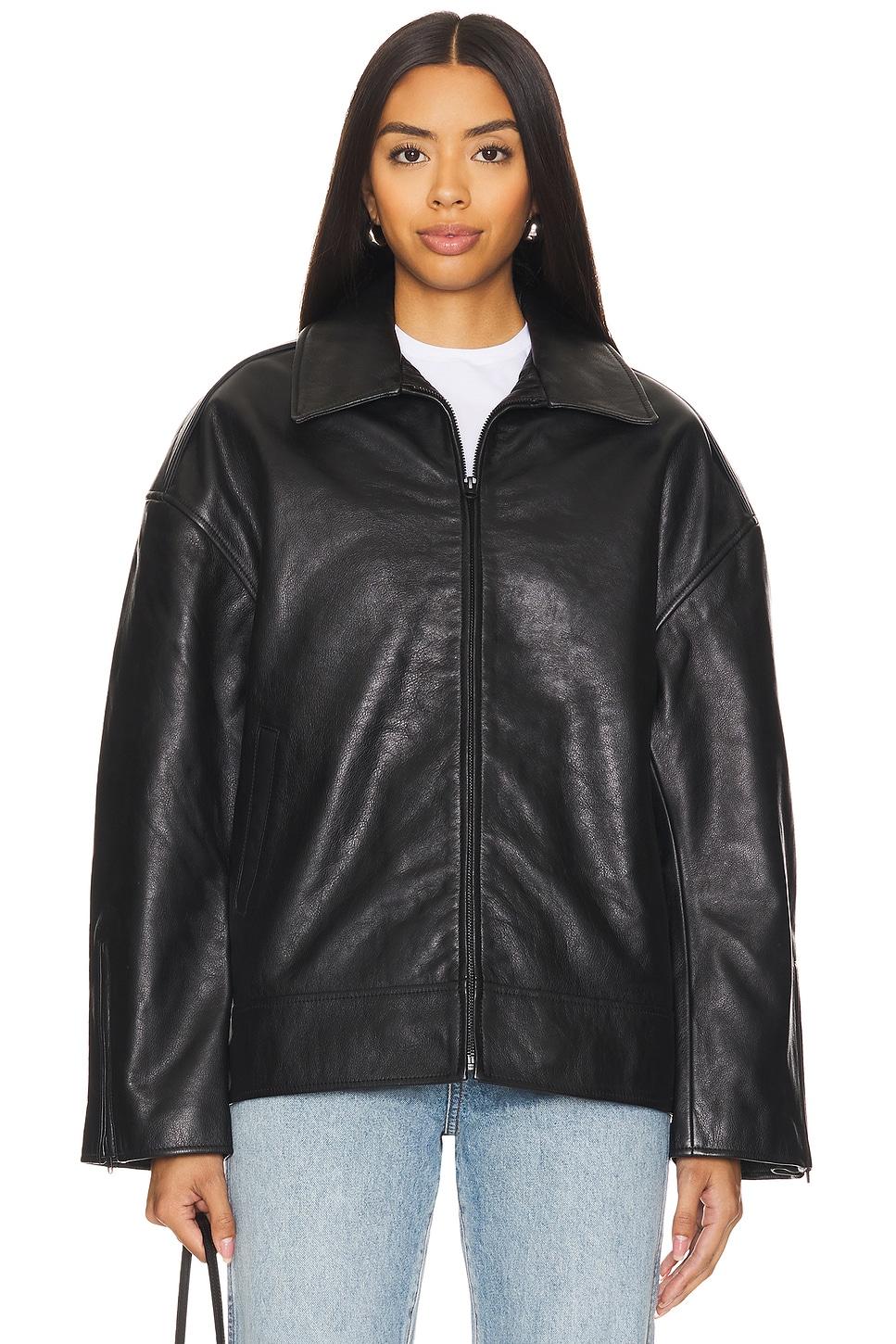 Alek Leather Jacket GRLFRND Product Image