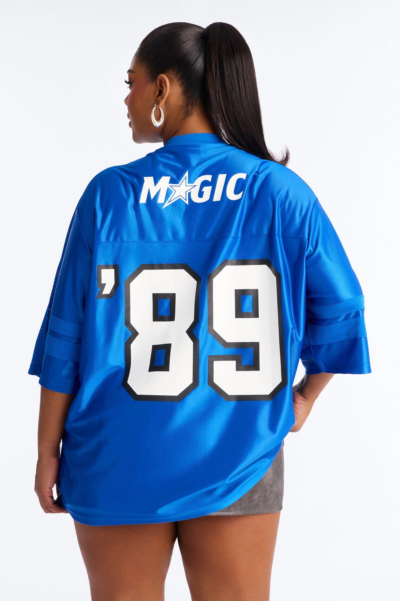 NBA Magic Oversized Mesh Tee - Blue Female Product Image