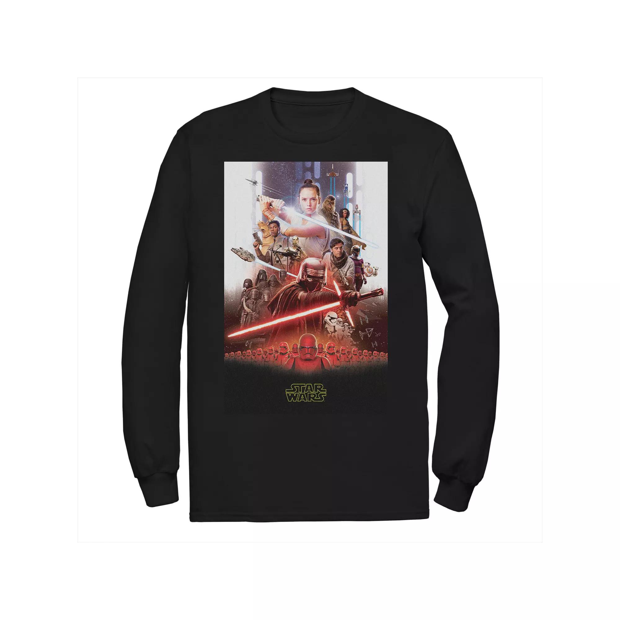Men's Star Wars The Rise of Skywalker Epic Poster Long Sleeve Graphic Tee, Size: Small, Black Product Image