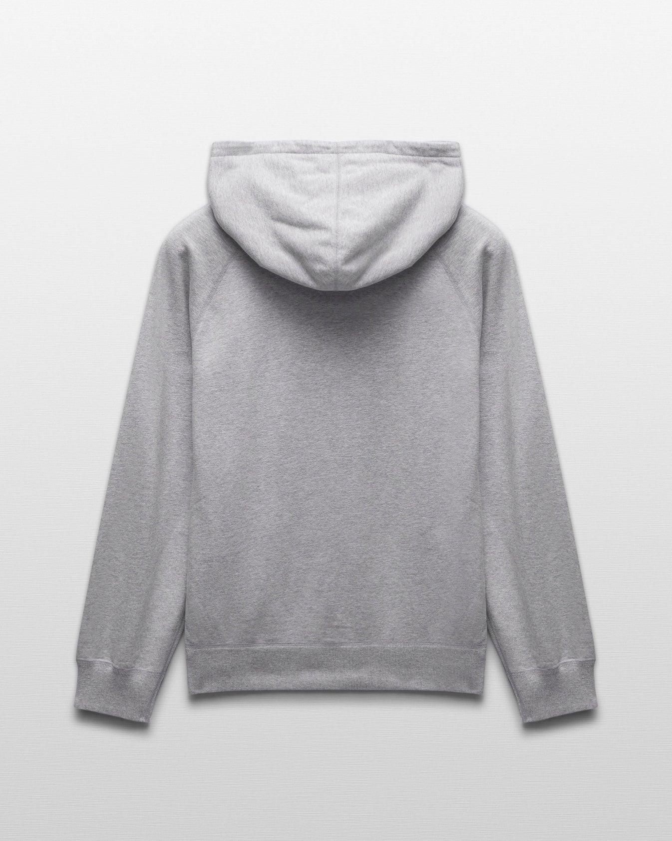 Reigning Champ Migweight Terry Arch Logo Hoodie in Heather Grey Product Image