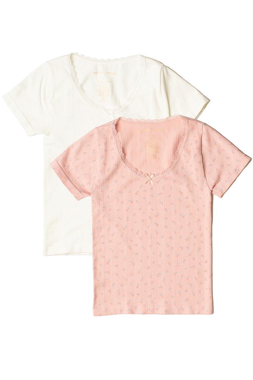 Pointelle Lace Bow Tee Product Image