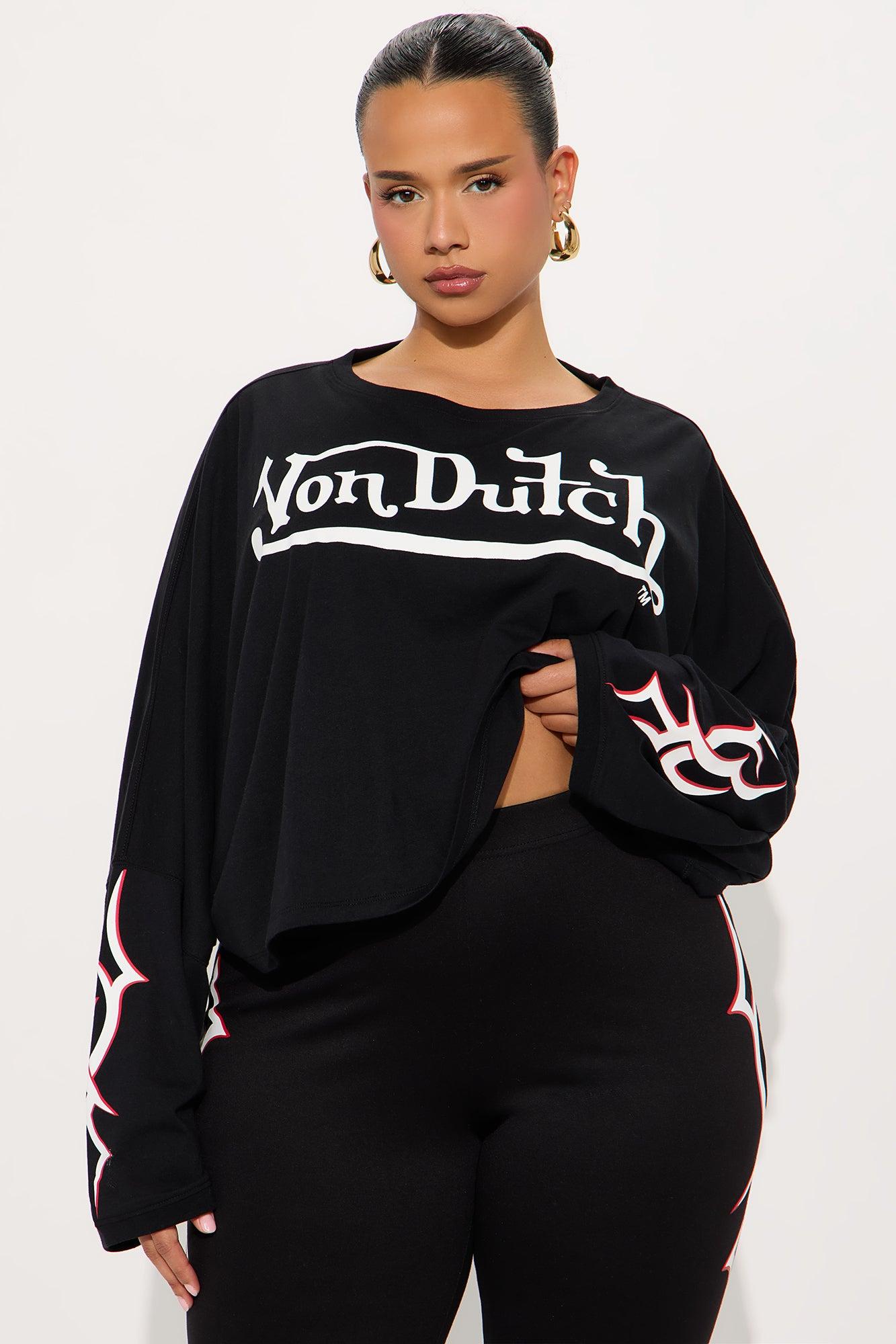 Von Dutch Force Cropped Top - Black Female Product Image