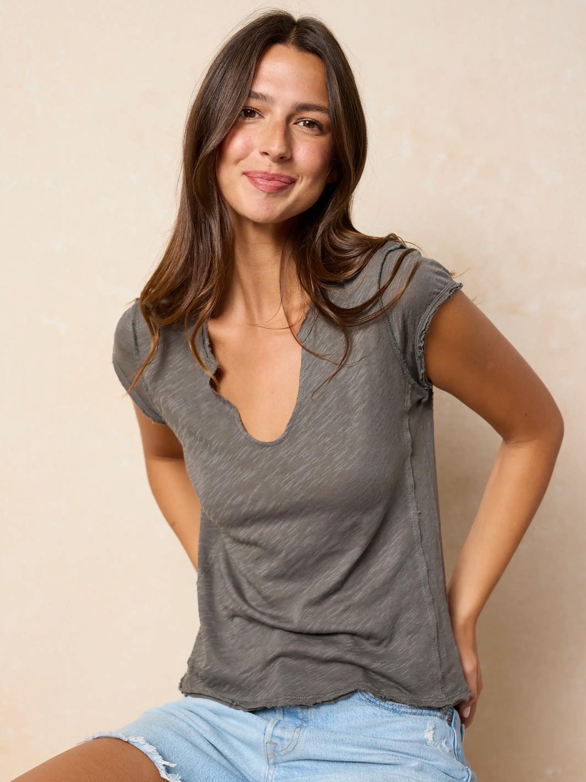 Molly Cotton Tee Shirt - Black Product Image