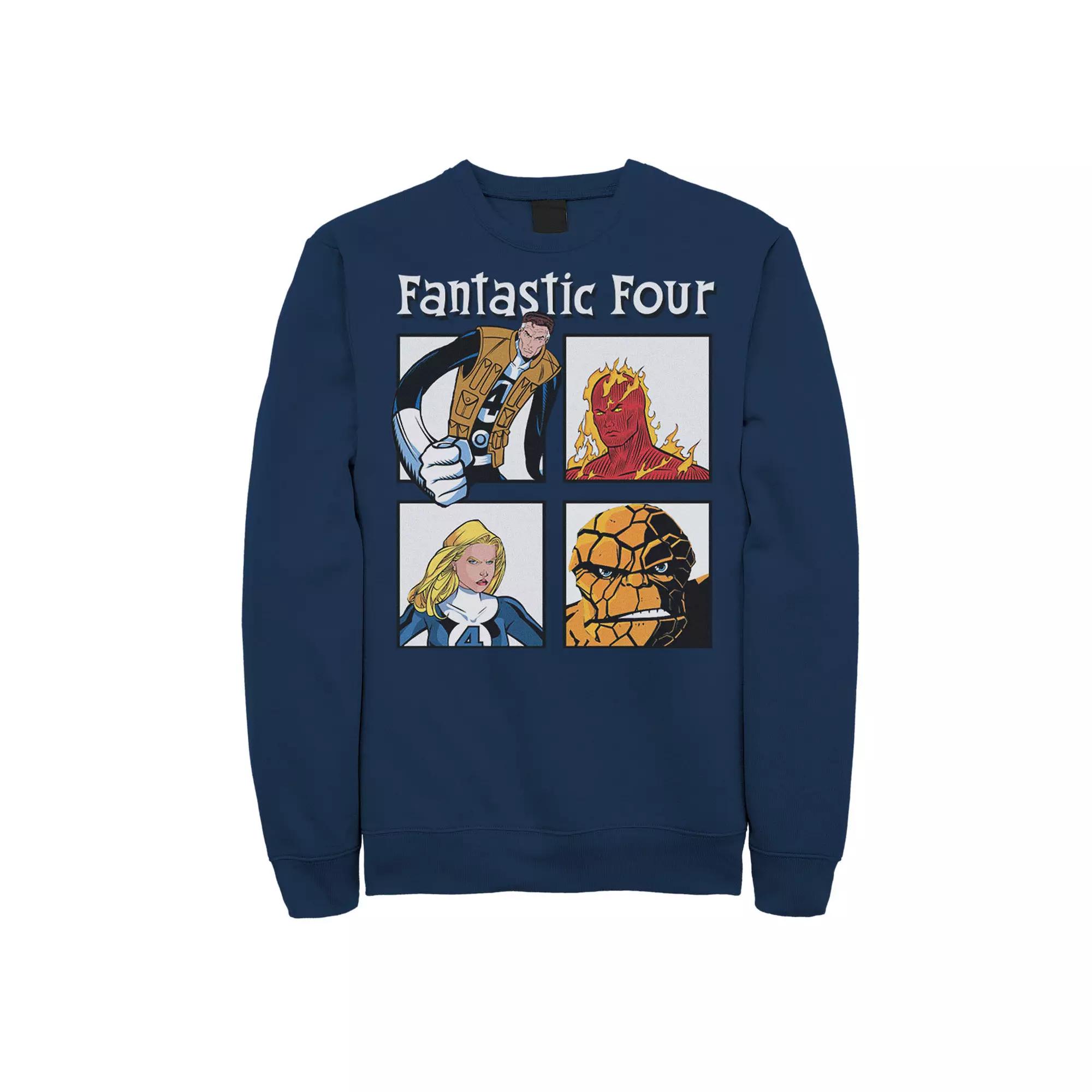 Men's Marvel Fantastic Four Ready To Fight Portrait Panels Tee,  Product Image