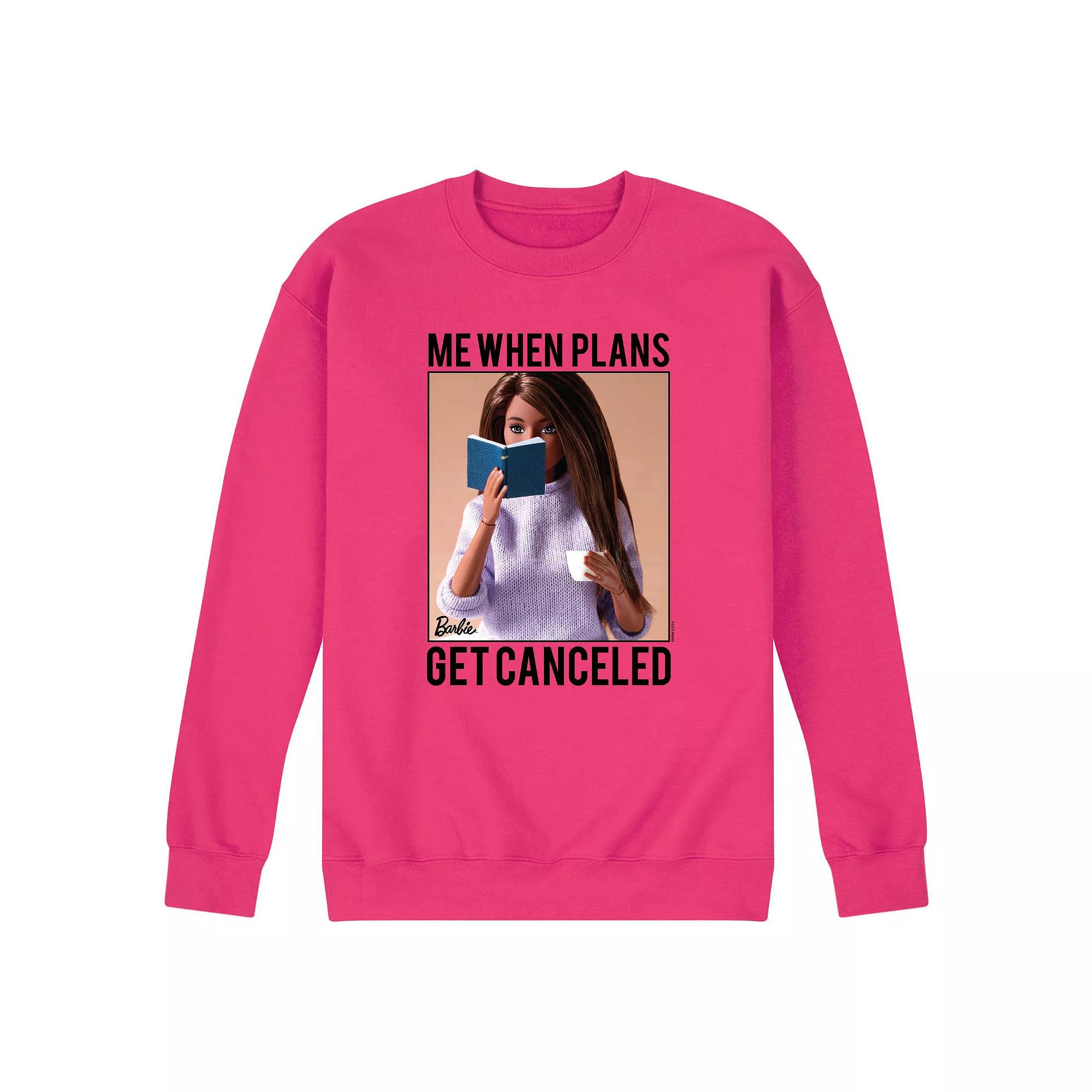 Men's Barbie® When Plans Get Canceled Fleece Sweatshirt,  Product Image