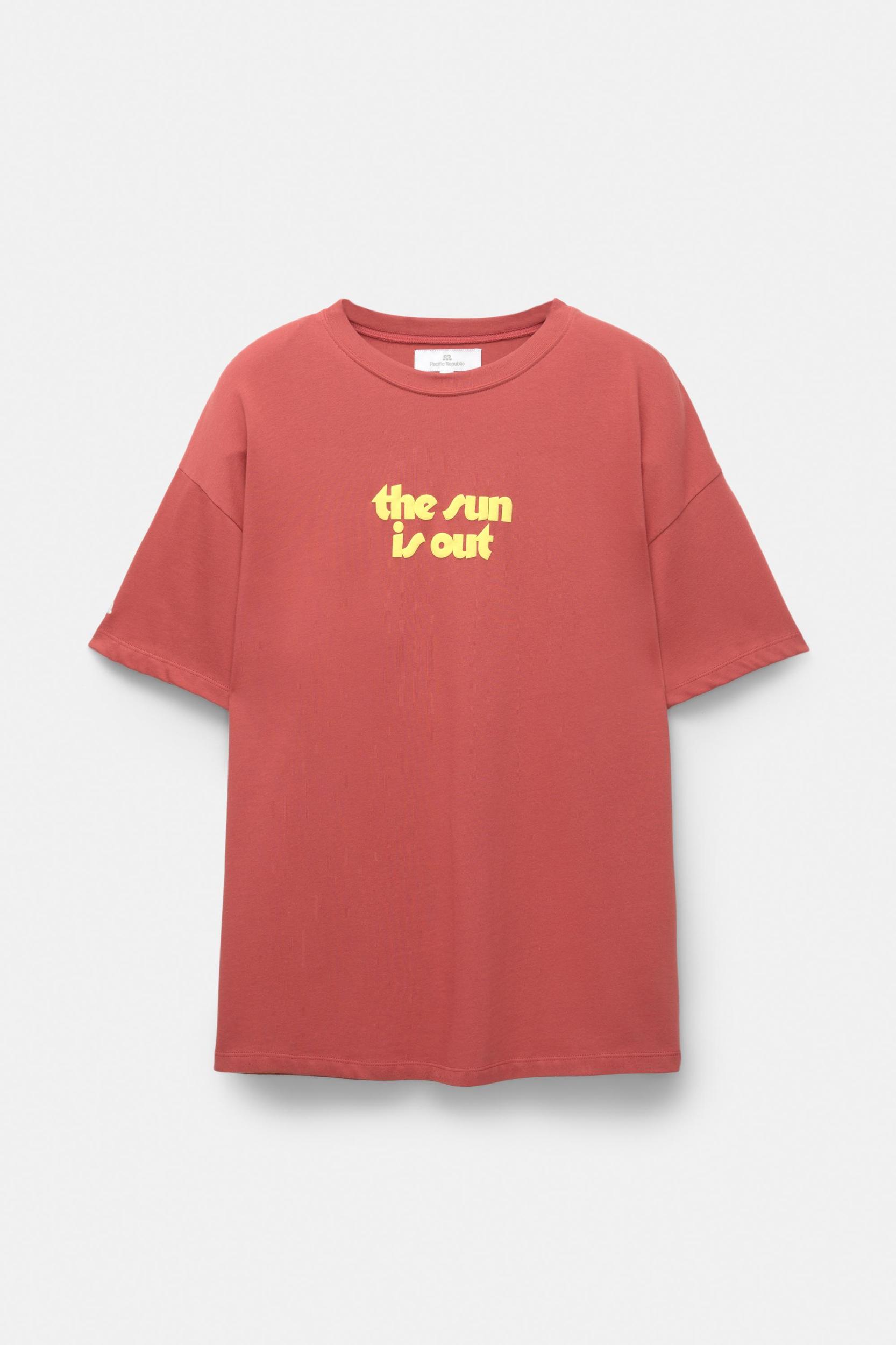 Red slogan T-shirt Product Image