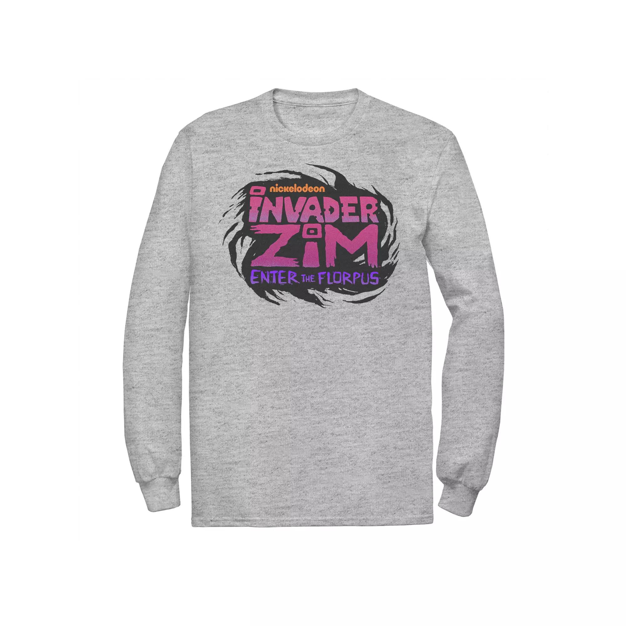 Men's Nickelodeon Invader Zim Enter Florpus Logo Long Sleeve Graphic Tee,  Product Image