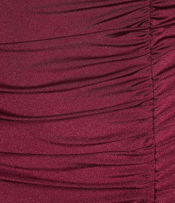 Honey and Rosie Square Neck Ruched Side Midi Dress Product Image