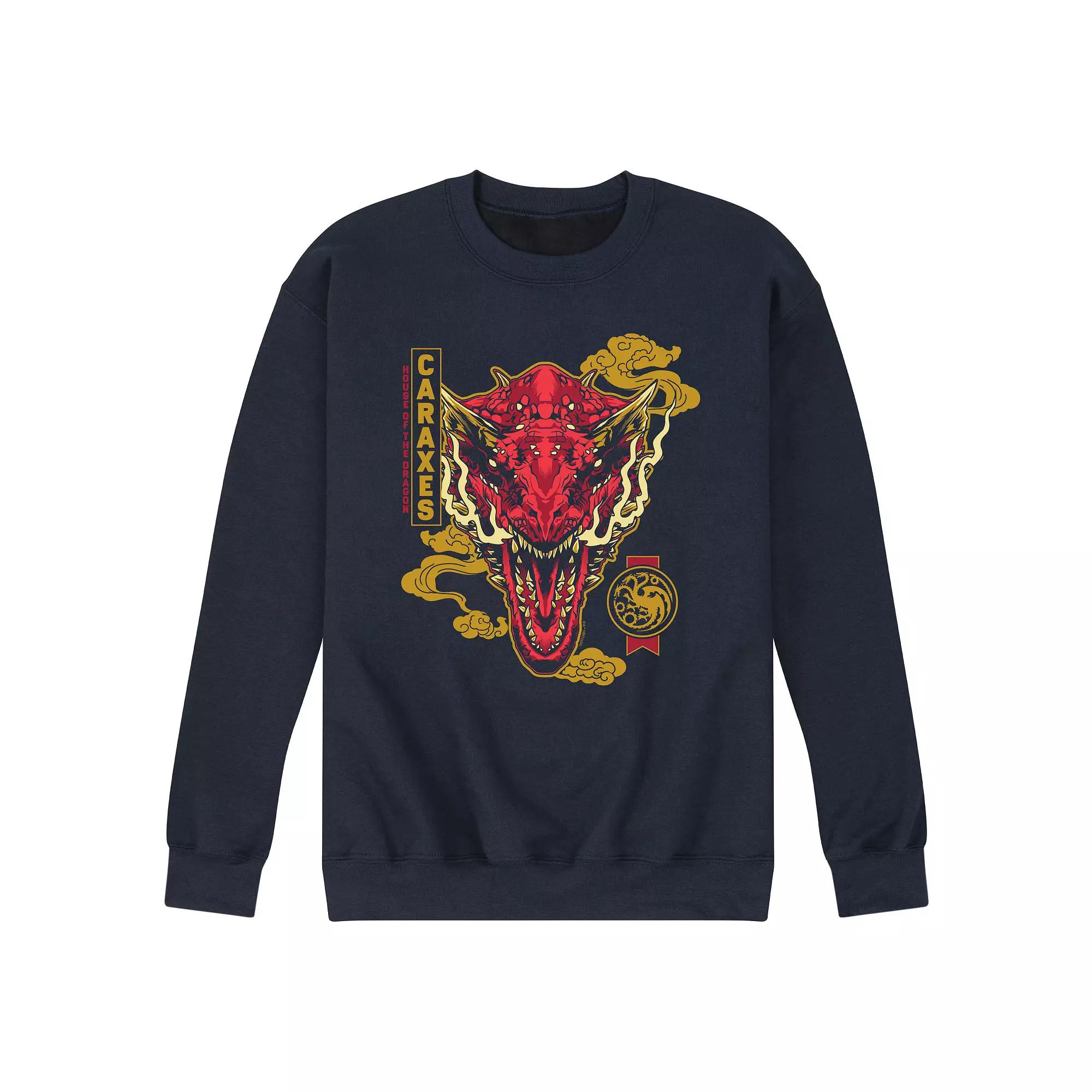 Men's House Of Dragon Caraxes Badge Fleece Sweatshirt,  Product Image