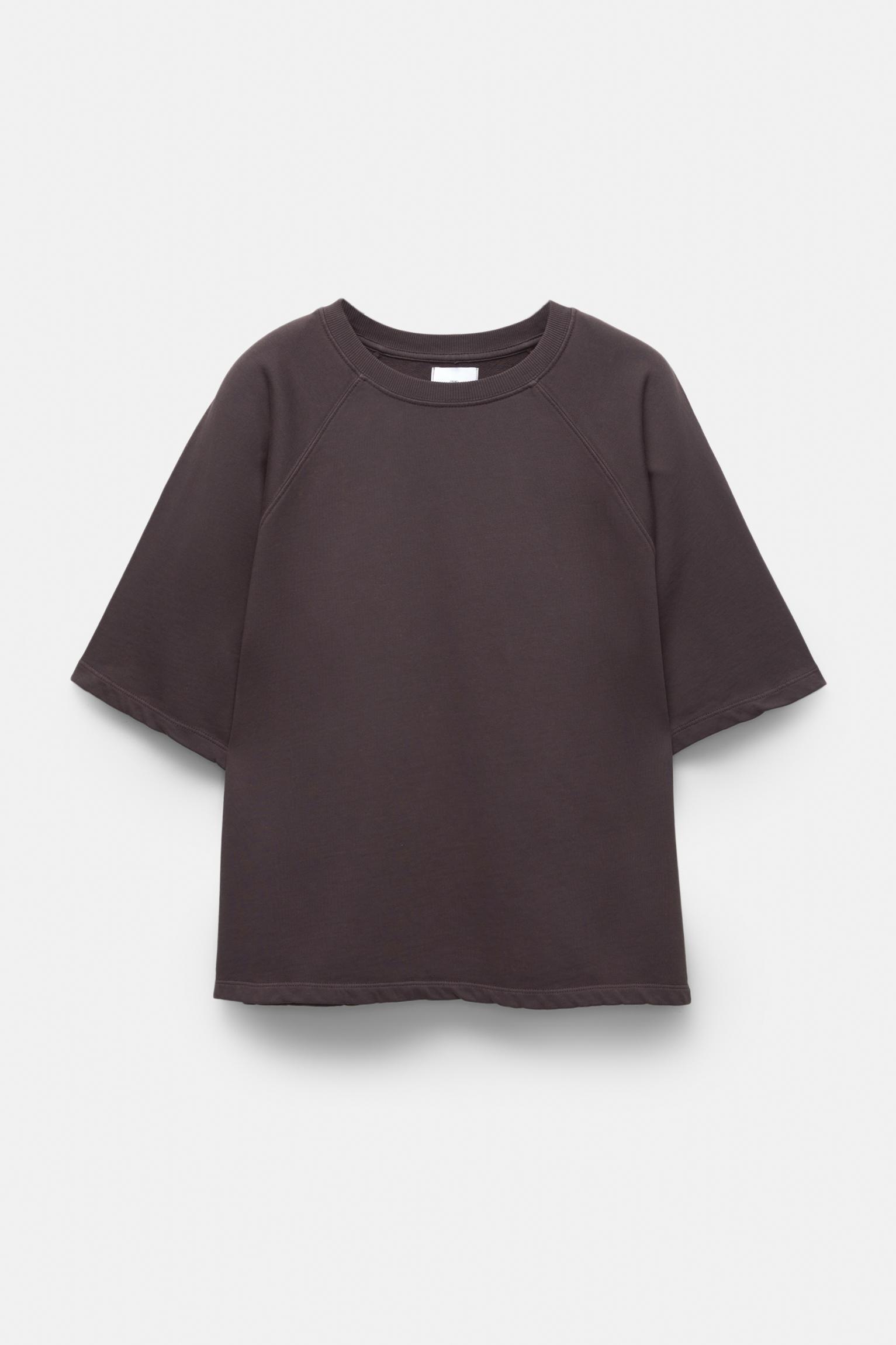 Short raglan sleeve sweatshirt Product Image